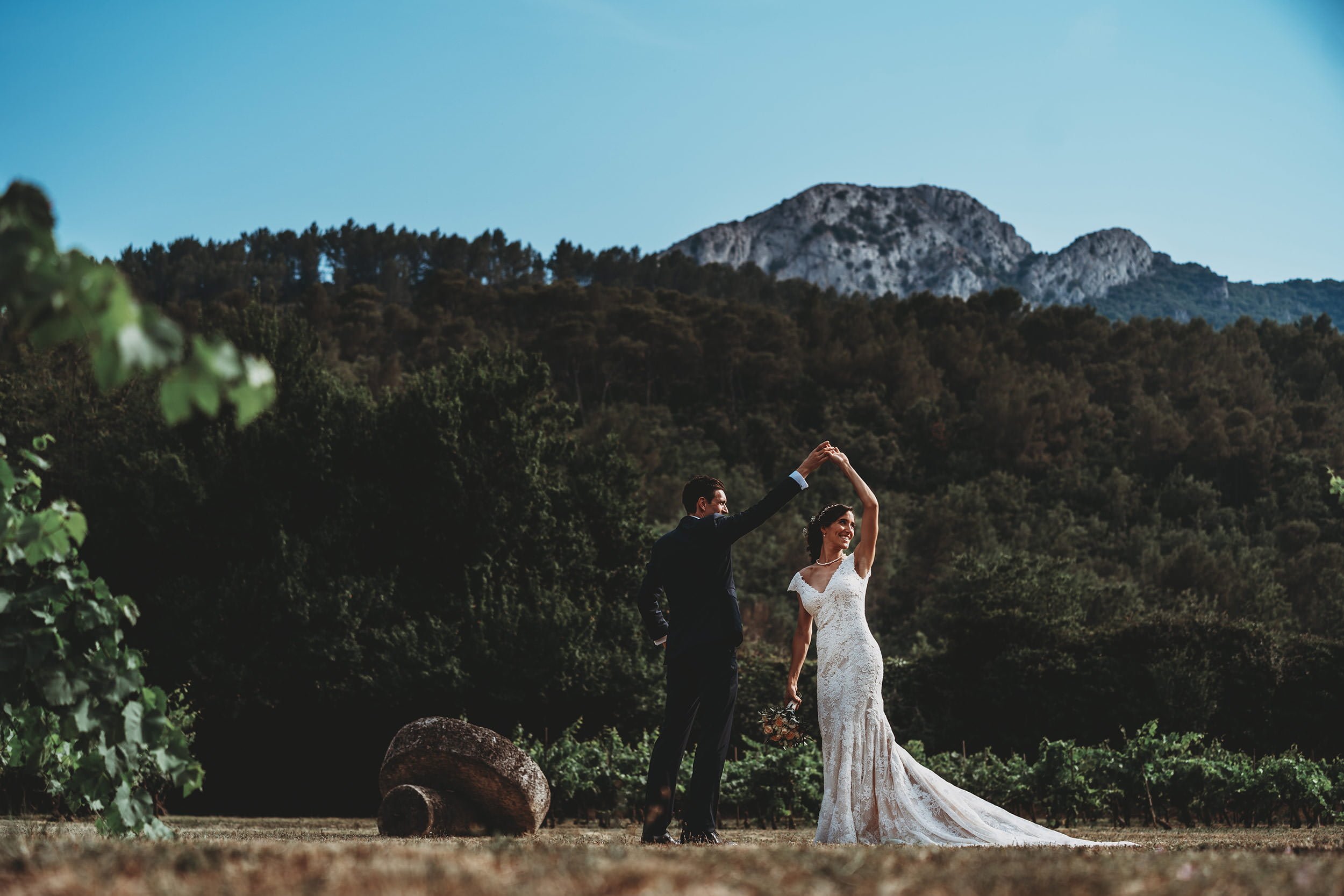 Destination Wedding Photographer 11 Couple on a Provence hillside