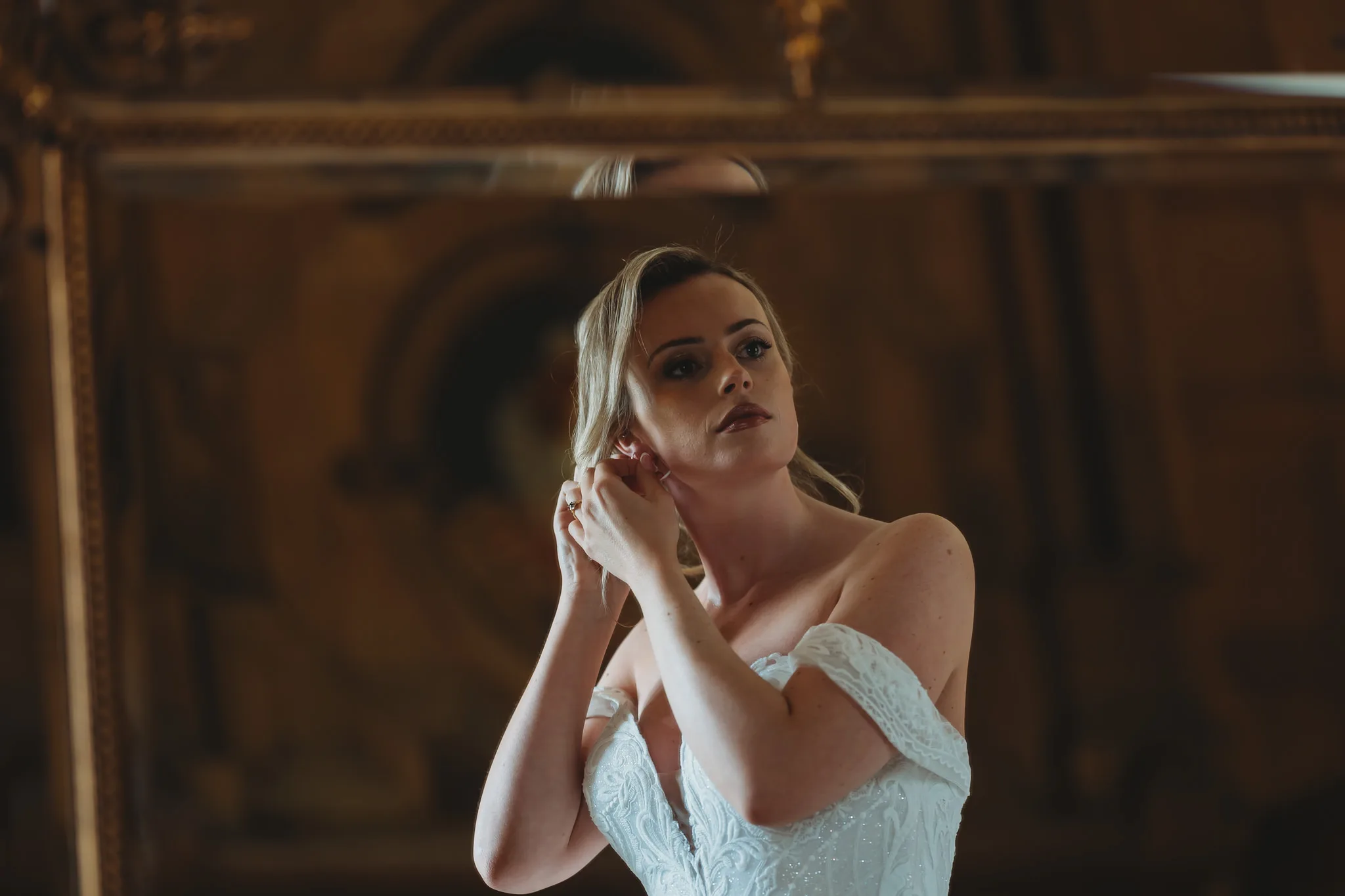 Tips for Brides 9 Bride pausing at the window before leaving