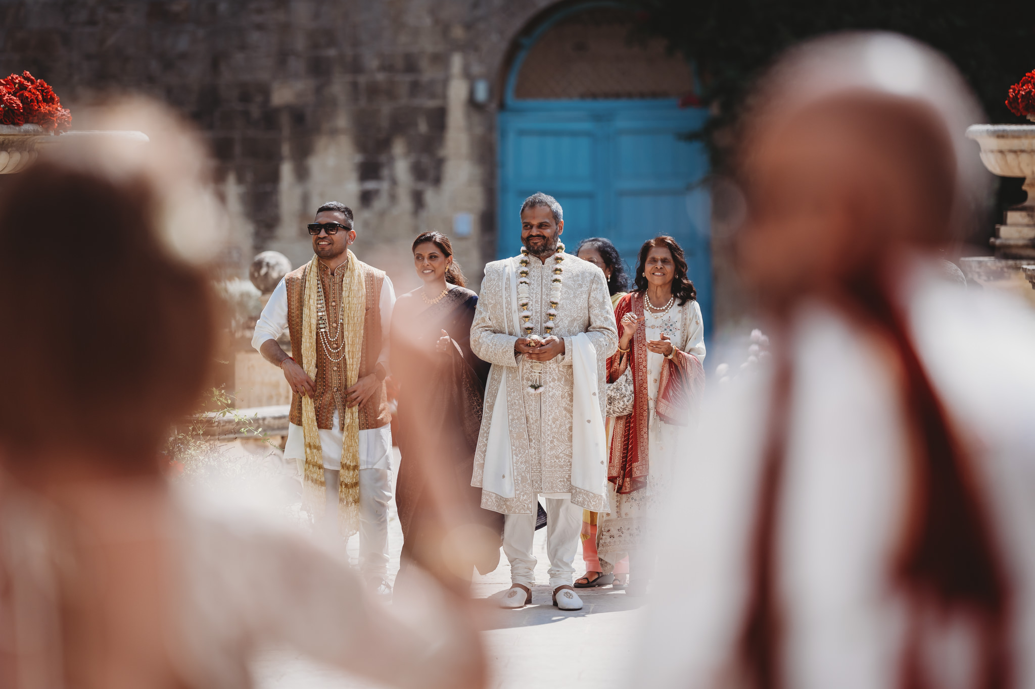 Lakshna & Neil / Villa Bologna Wedding 16 Hindu wedding ceremony at Villa Bologna, Attard — Malta wedding photographer