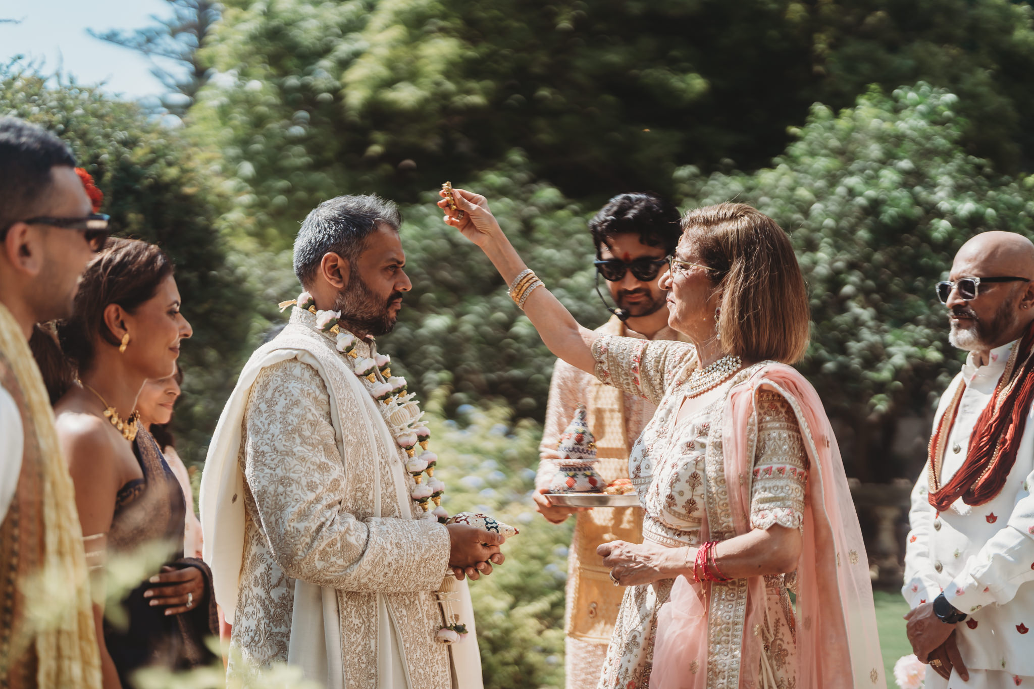 Lakshna & Neil / Villa Bologna Wedding 17 Hindu wedding ceremony at Villa Bologna, Attard — Malta wedding photographer