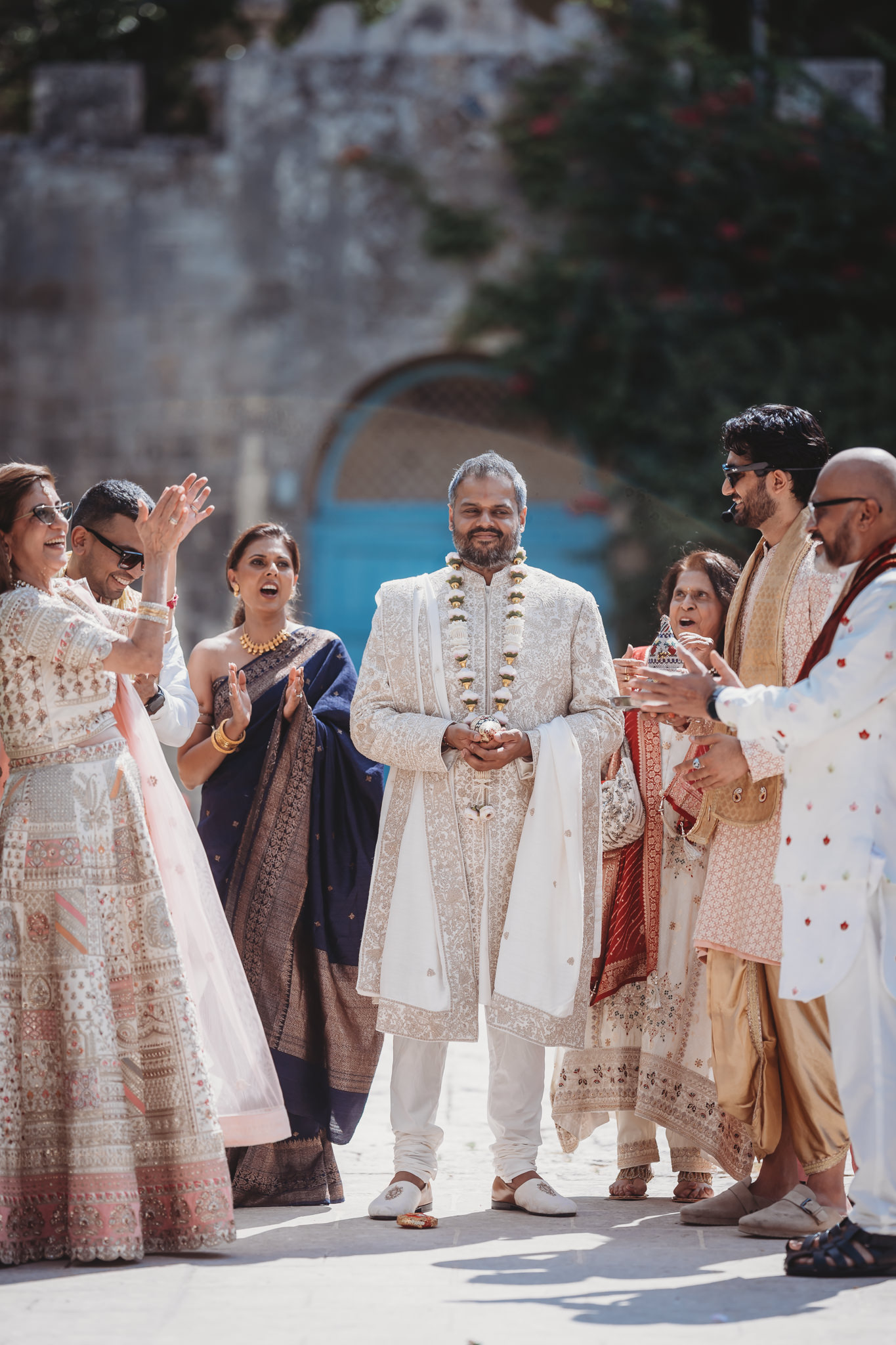 Lakshna & Neil / Villa Bologna Wedding 18 Hindu wedding ceremony at Villa Bologna, Attard — Malta wedding photographer