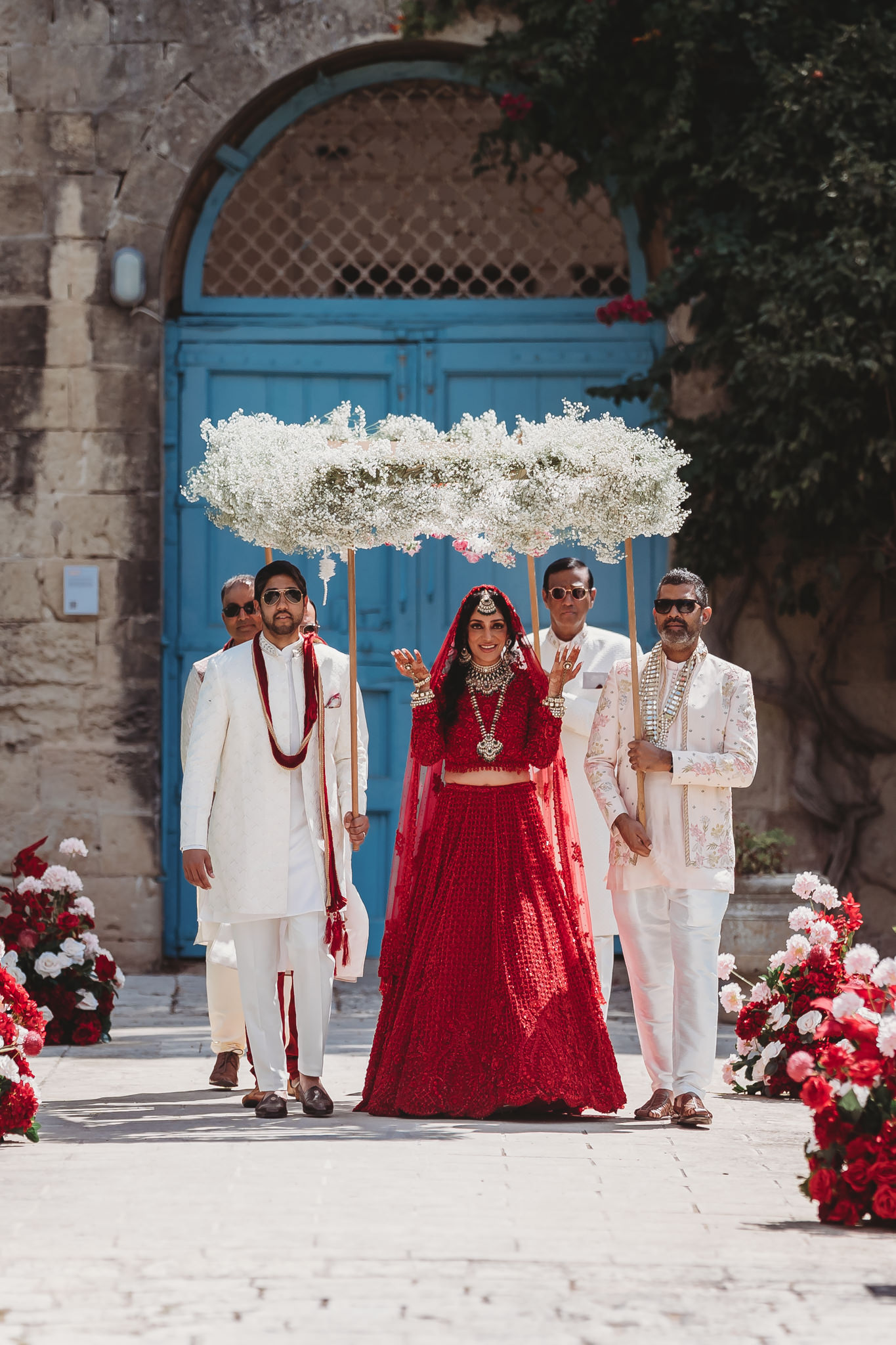 Lakshna & Neil / Villa Bologna Wedding 22 Hindu wedding ceremony at Villa Bologna, Attard — Malta wedding photographer