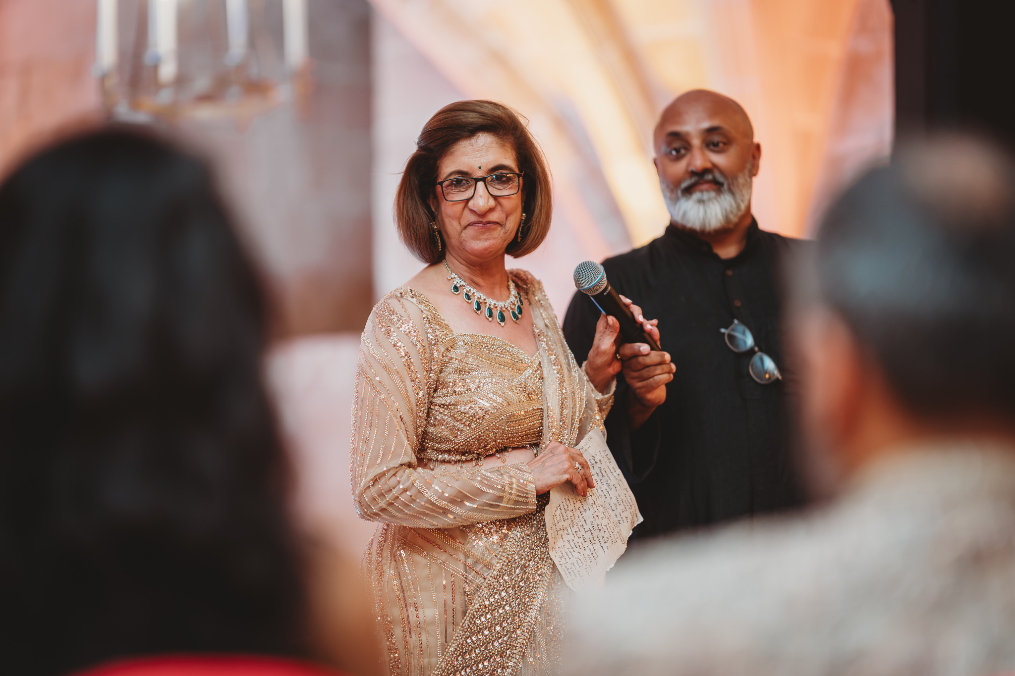 Lakshna & Neil / Villa Bologna Wedding 69 Wedding reception speeches at the Malta Conference Centre