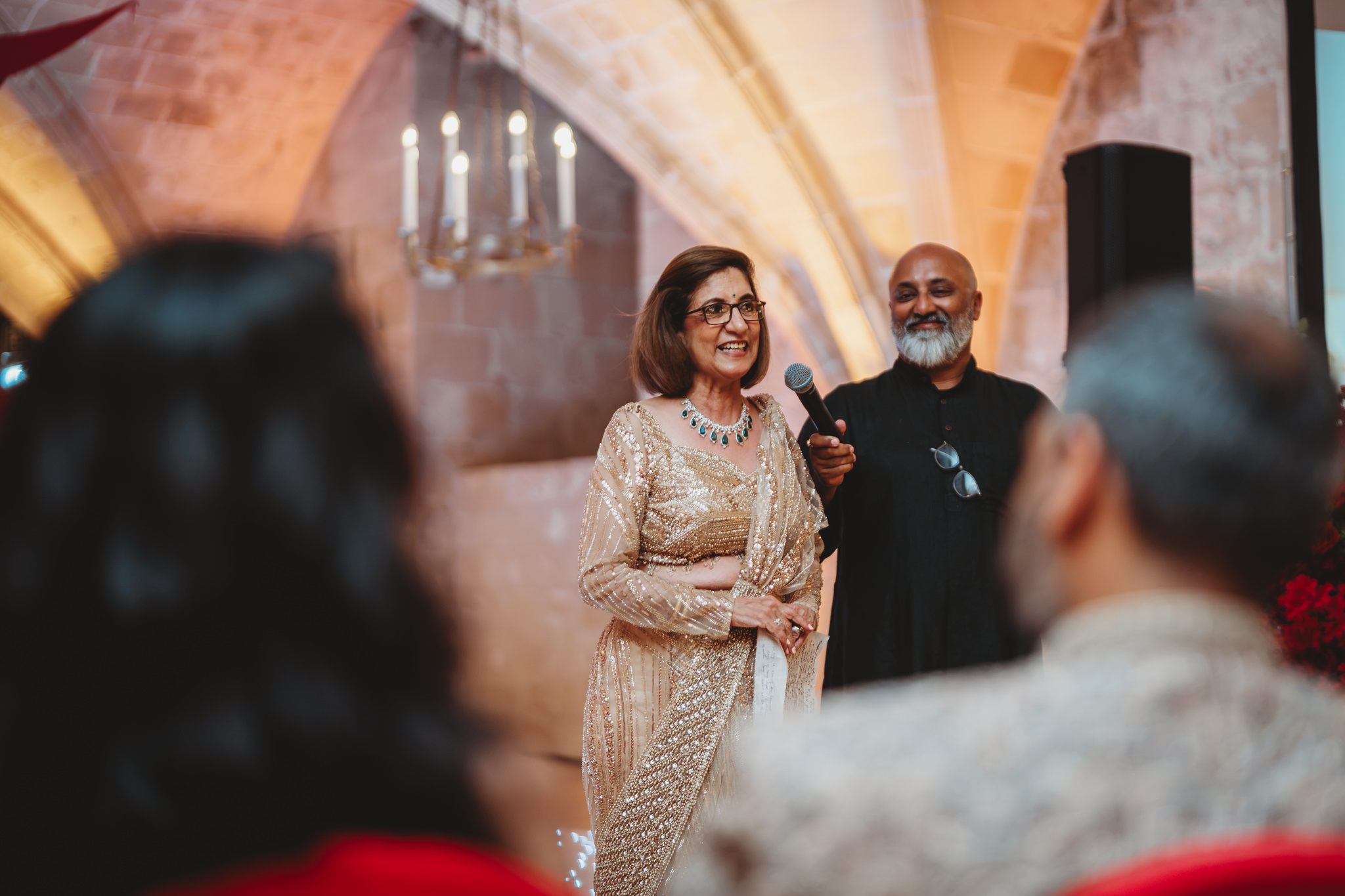 Lakshna & Neil / Villa Bologna Wedding 70 Wedding reception speeches at the Malta Conference Centre