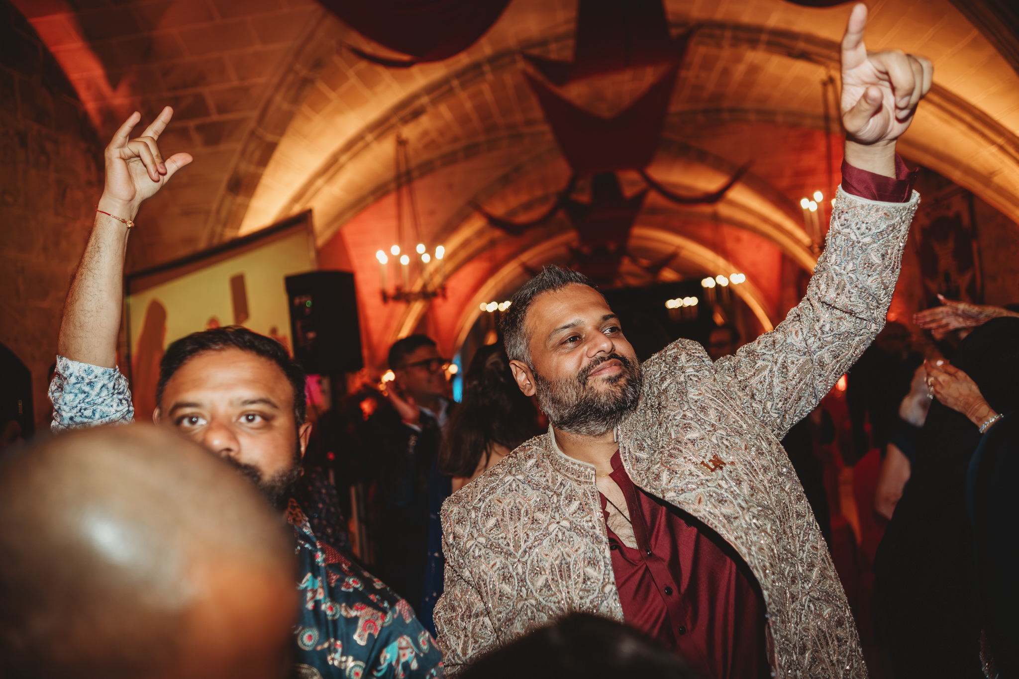 Lakshna & Neil / Villa Bologna Wedding 81 Evening celebration at an Indian wedding in Valletta, Malta