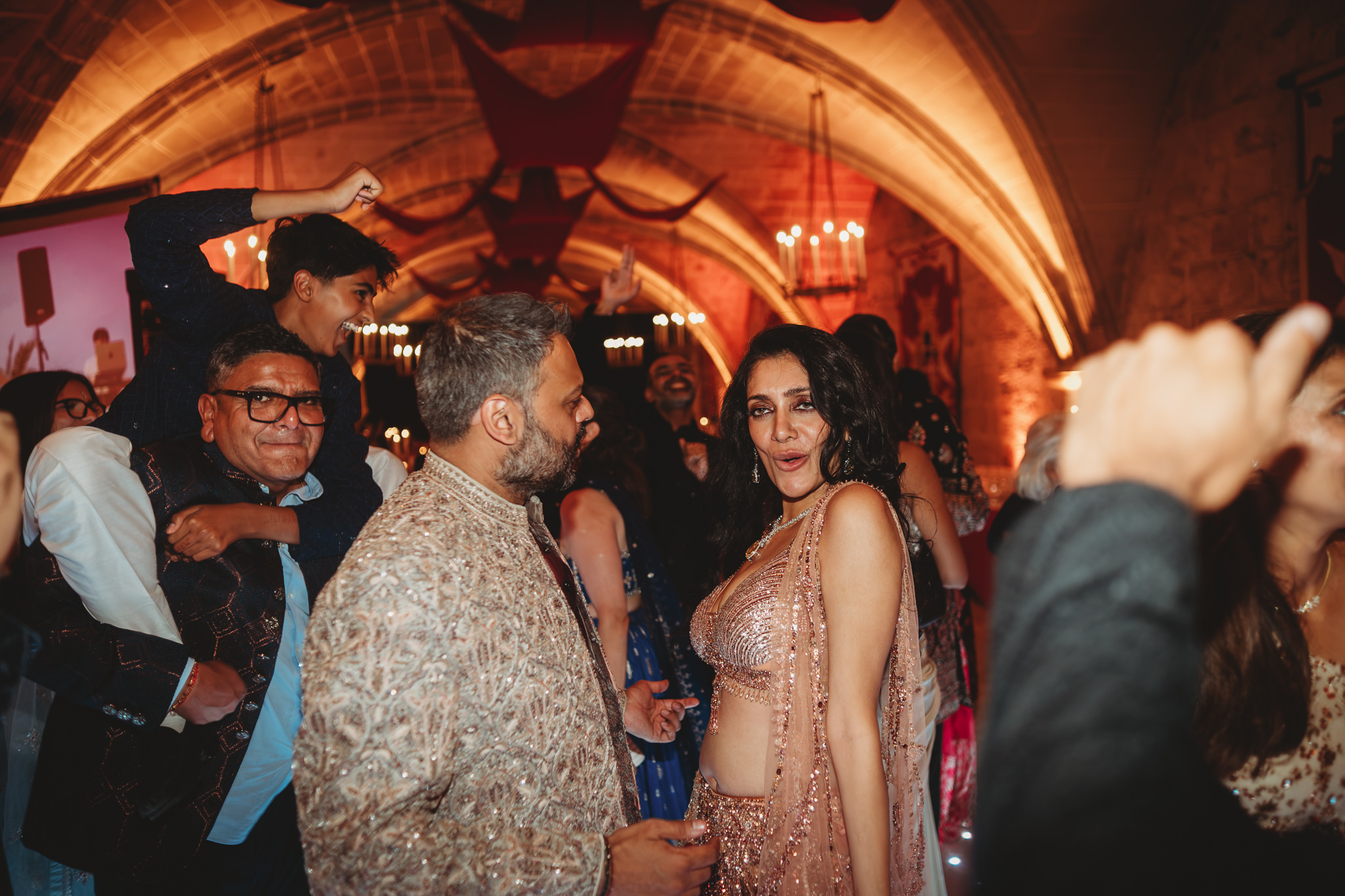 Lakshna & Neil / Villa Bologna Wedding 83 Evening celebration at an Indian wedding in Valletta, Malta