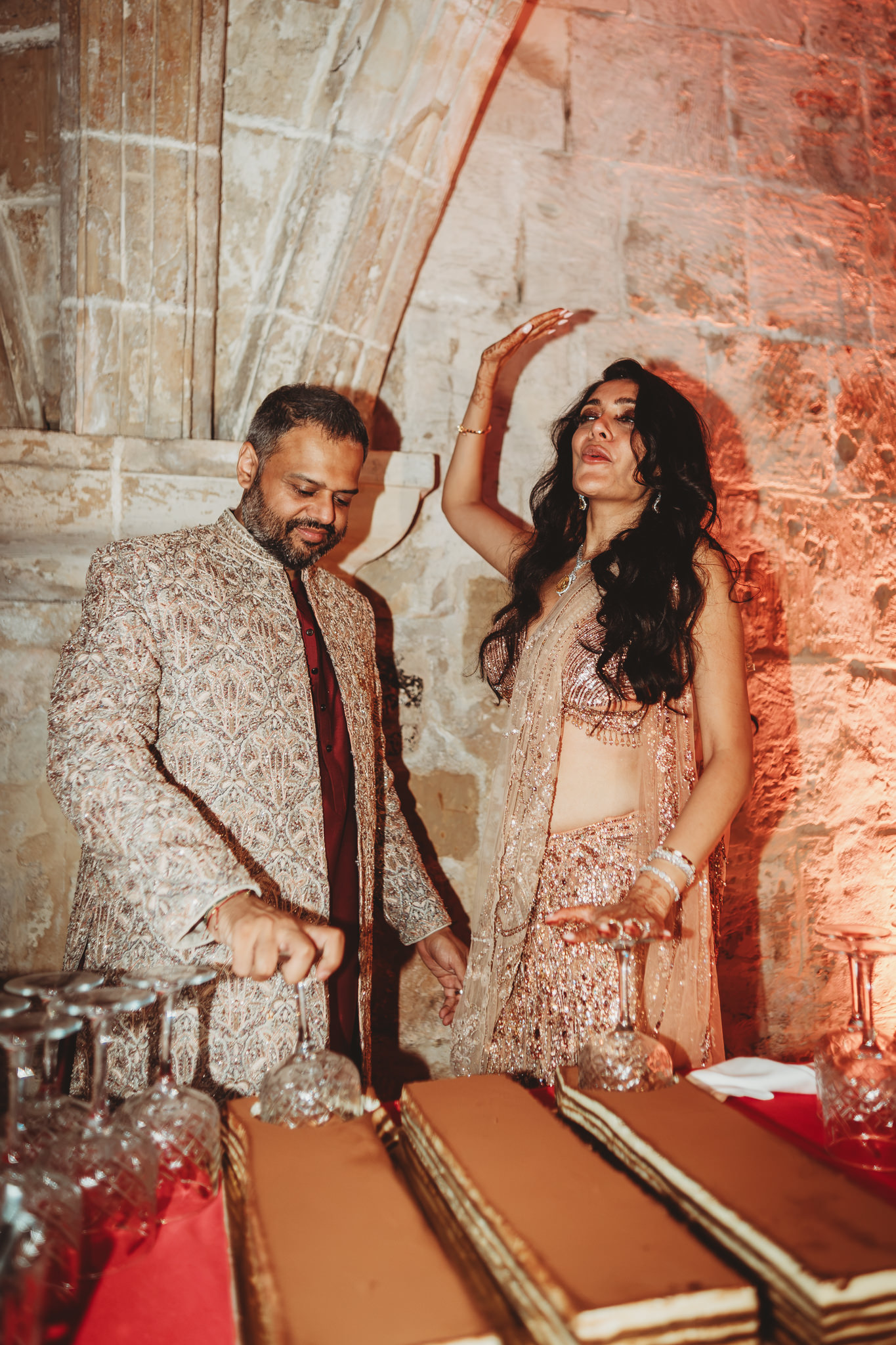 Lakshna & Neil / Villa Bologna Wedding 87 Evening celebration at an Indian wedding in Valletta, Malta