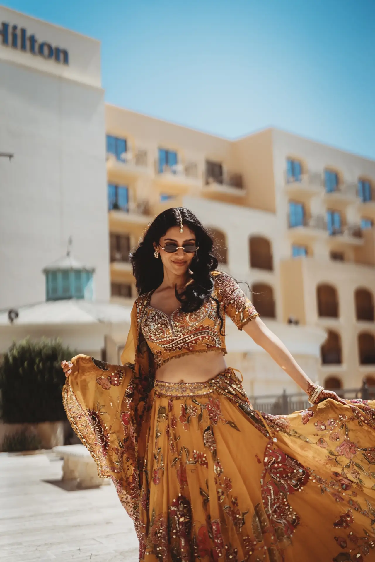 Lakshna & Neil / The Hilton, Malta 26 Haldi ceremony at the Hilton Malta, St Julian’s — destination wedding photography
