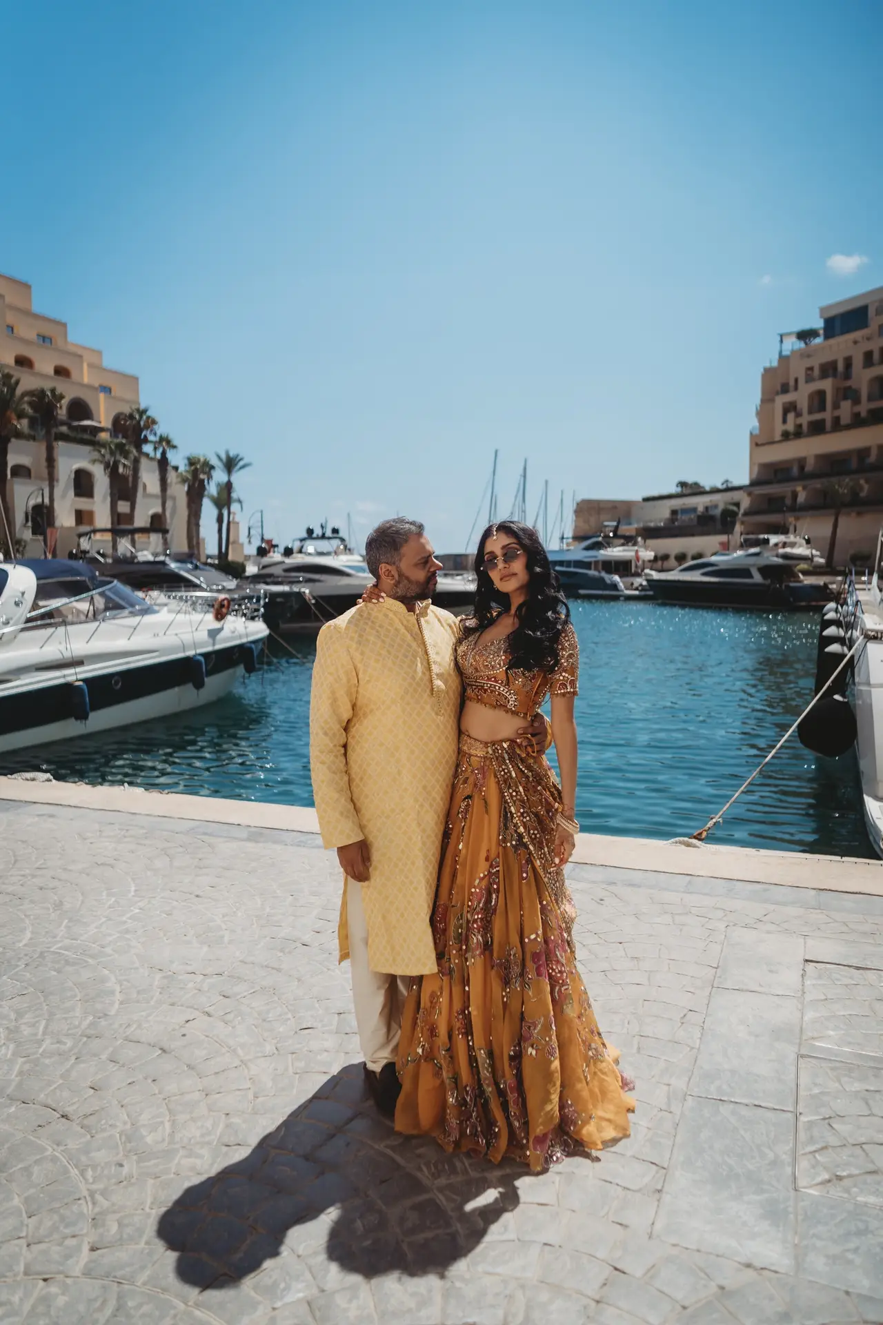 Lakshna & Neil / The Hilton, Malta 30 Haldi ceremony at the Hilton Malta, St Julian’s — destination wedding photography
