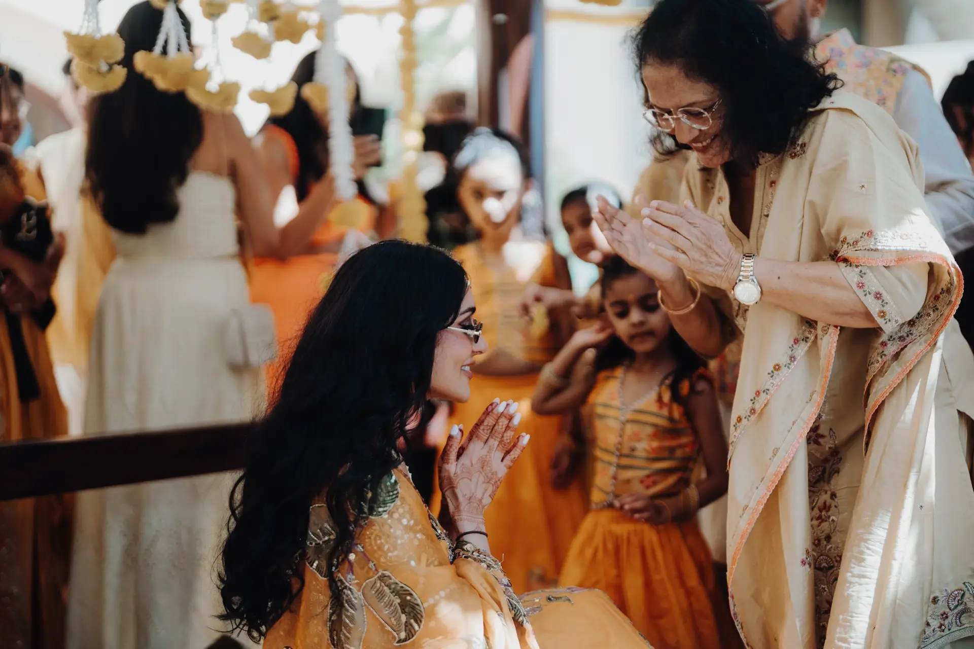 Lakshna & Neil / The Hilton, Malta 40 Haldi ceremony at the Hilton Malta, St Julian’s — destination wedding photography
