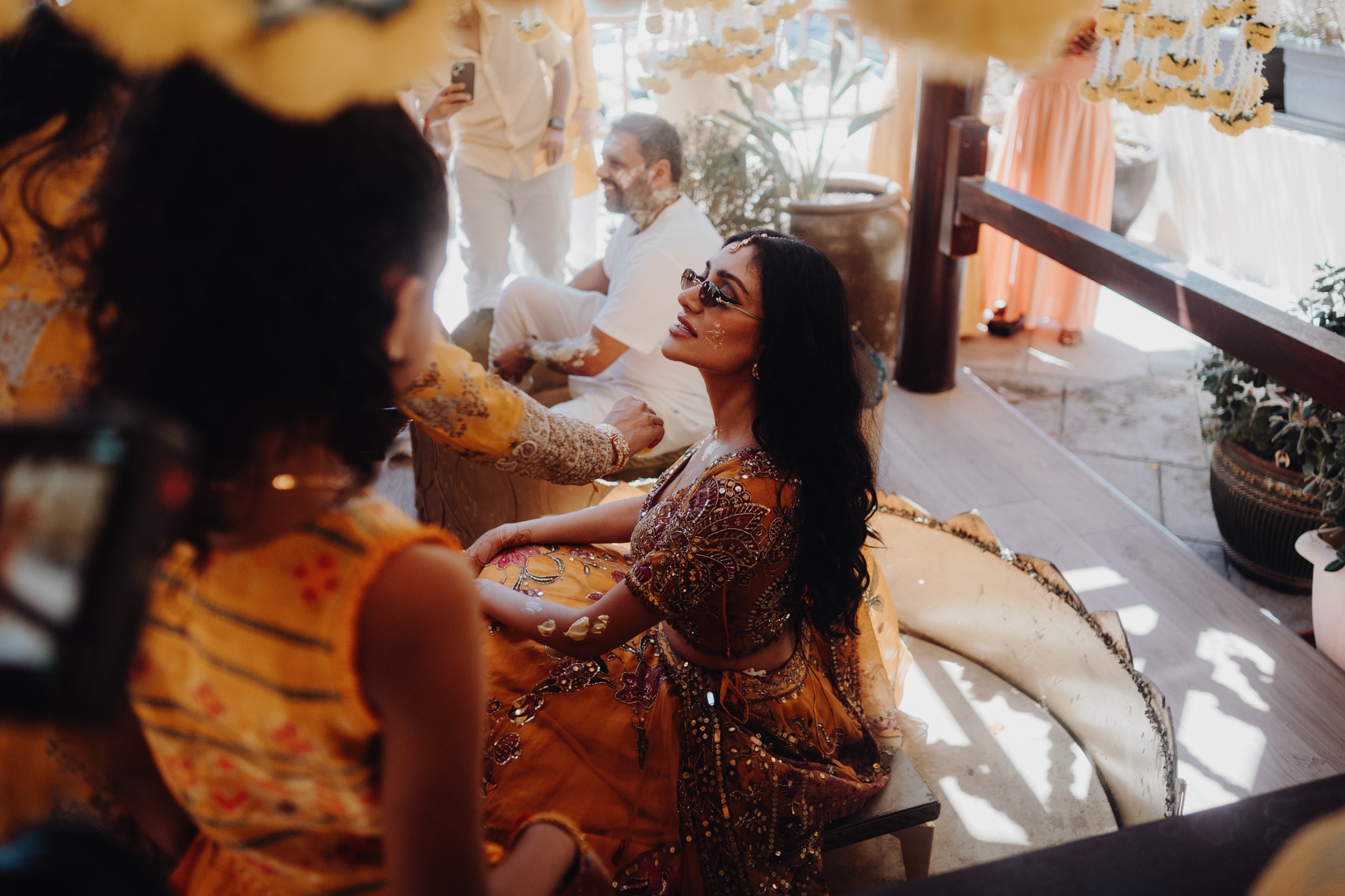 Lakshna & Neil / The Hilton, Malta 42 Haldi ceremony at the Hilton Malta, St Julian’s — destination wedding photography