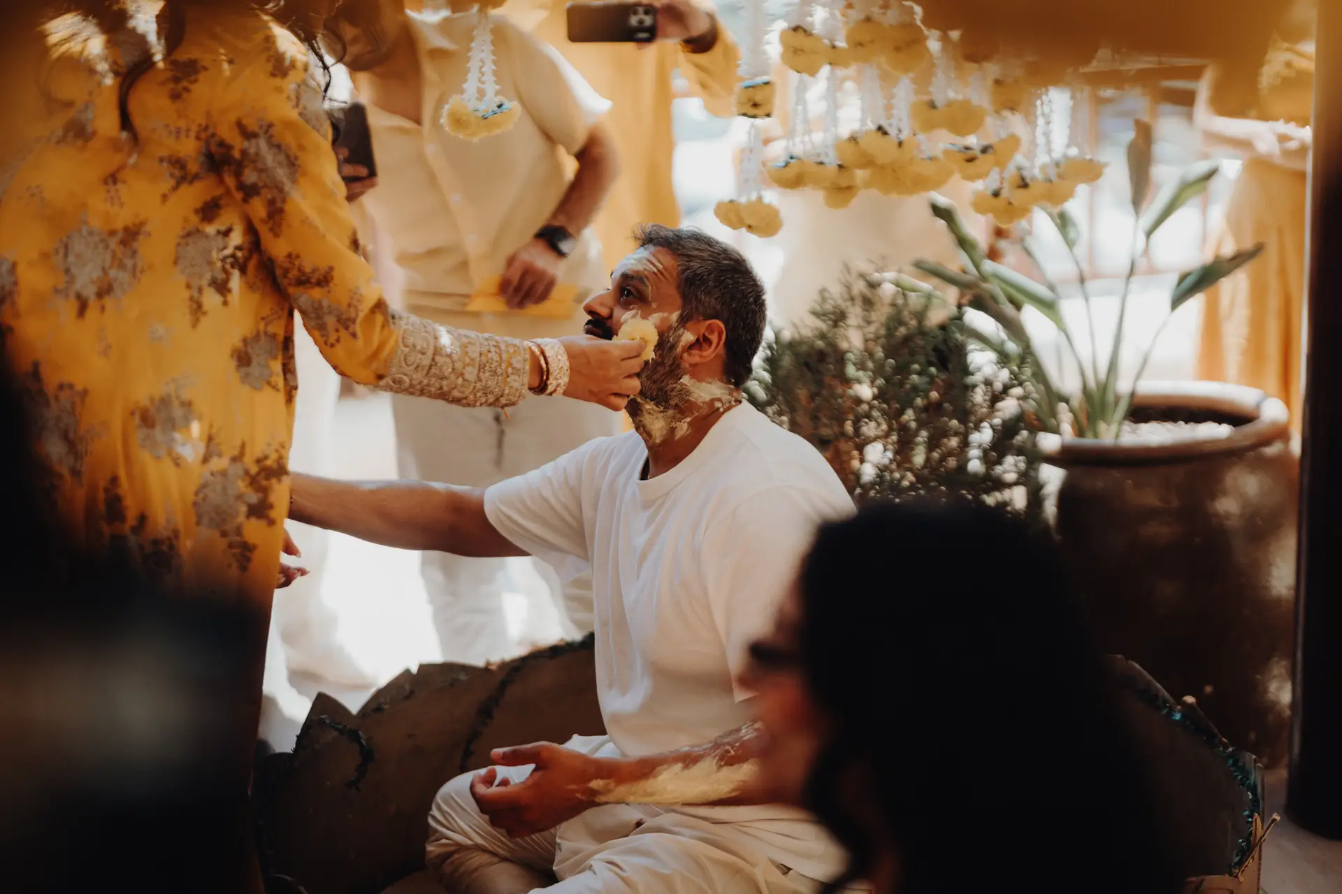 Lakshna & Neil / The Hilton, Malta 43 Haldi ceremony at the Hilton Malta, St Julian’s — destination wedding photography