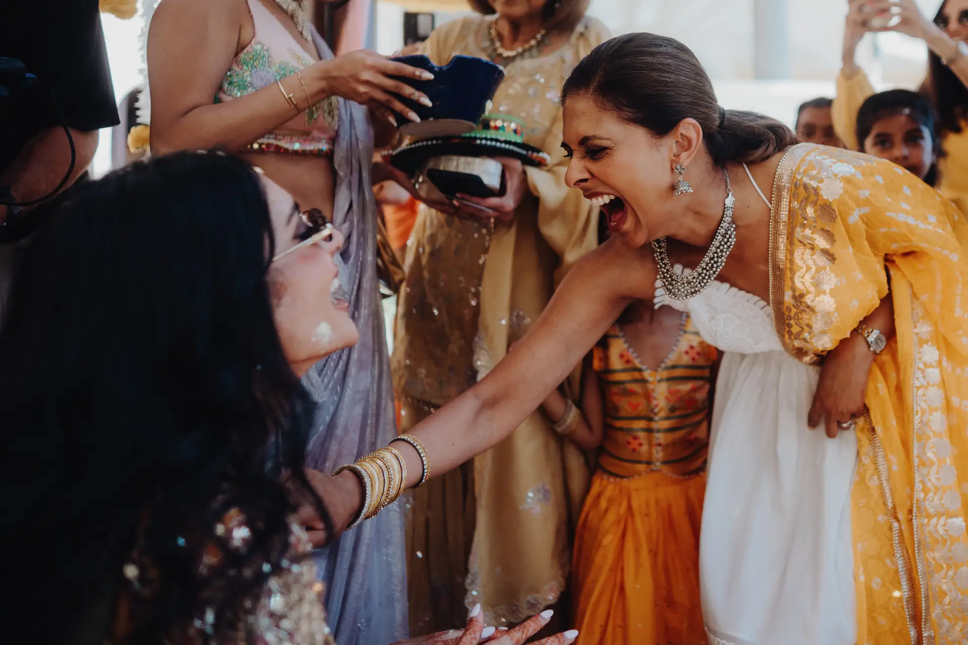 Lakshna & Neil / The Hilton, Malta 48 Haldi ceremony at the Hilton Malta, St Julian’s — destination wedding photography