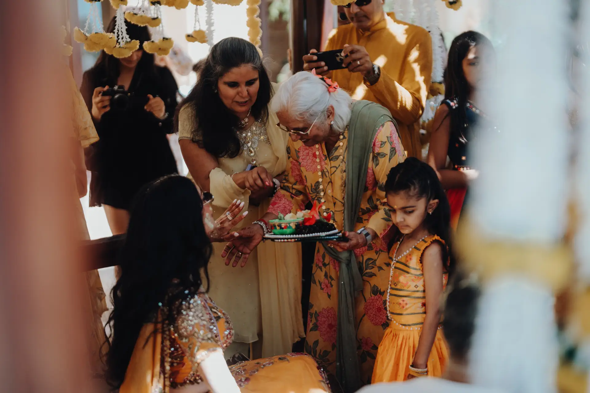 Lakshna & Neil / The Hilton, Malta 52 Haldi ceremony at the Hilton Malta, St Julian’s — destination wedding photography