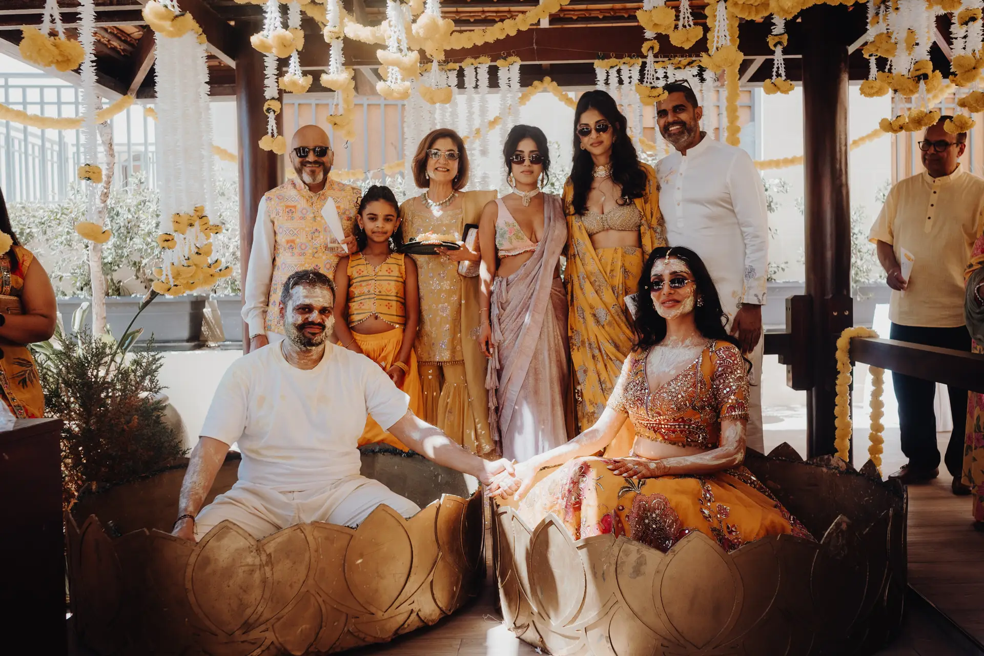 Lakshna & Neil / The Hilton, Malta 57 Haldi ceremony at the Hilton Malta, St Julian’s — destination wedding photography