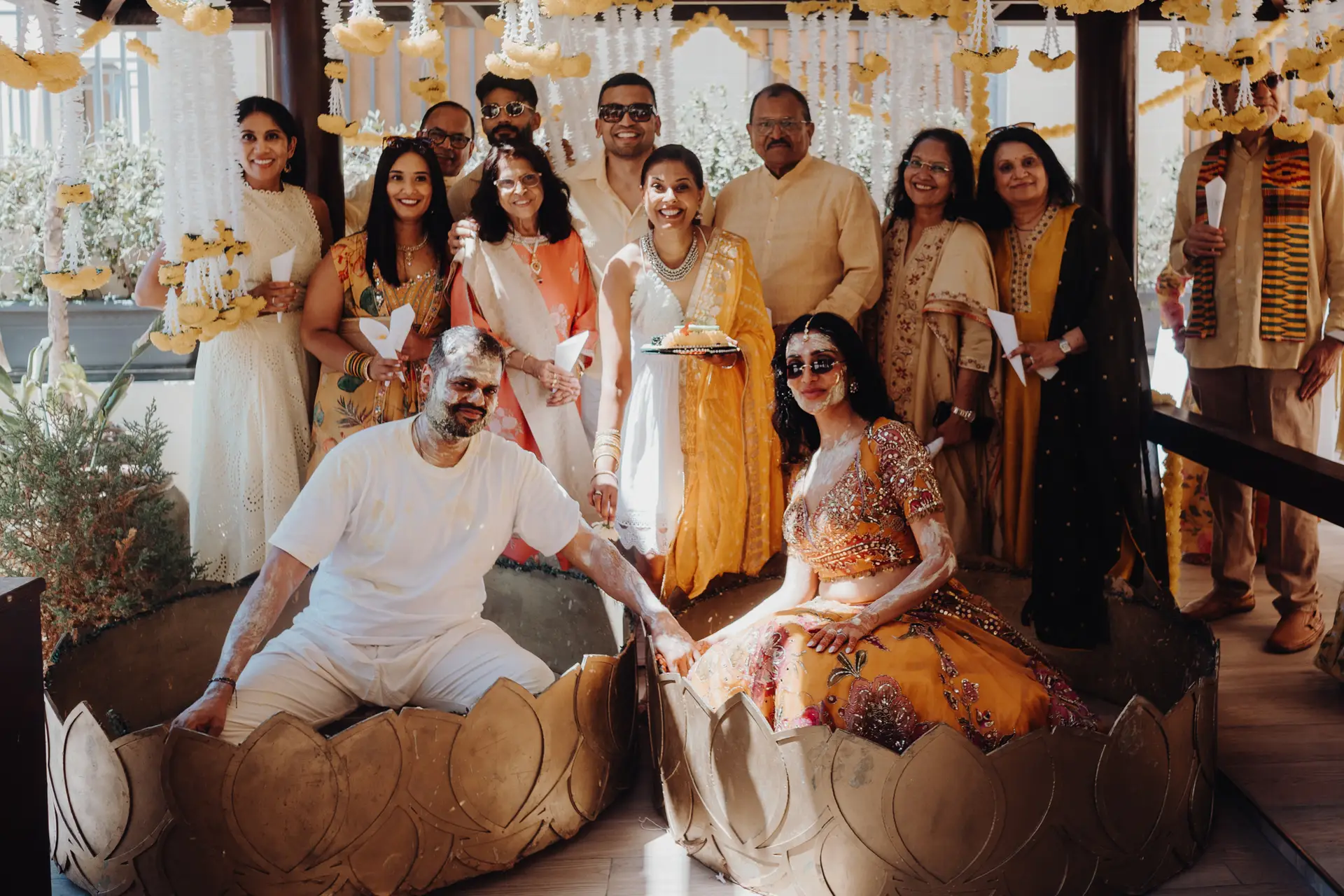Lakshna & Neil / The Hilton, Malta 58 Haldi ceremony at the Hilton Malta, St Julian’s — destination wedding photography