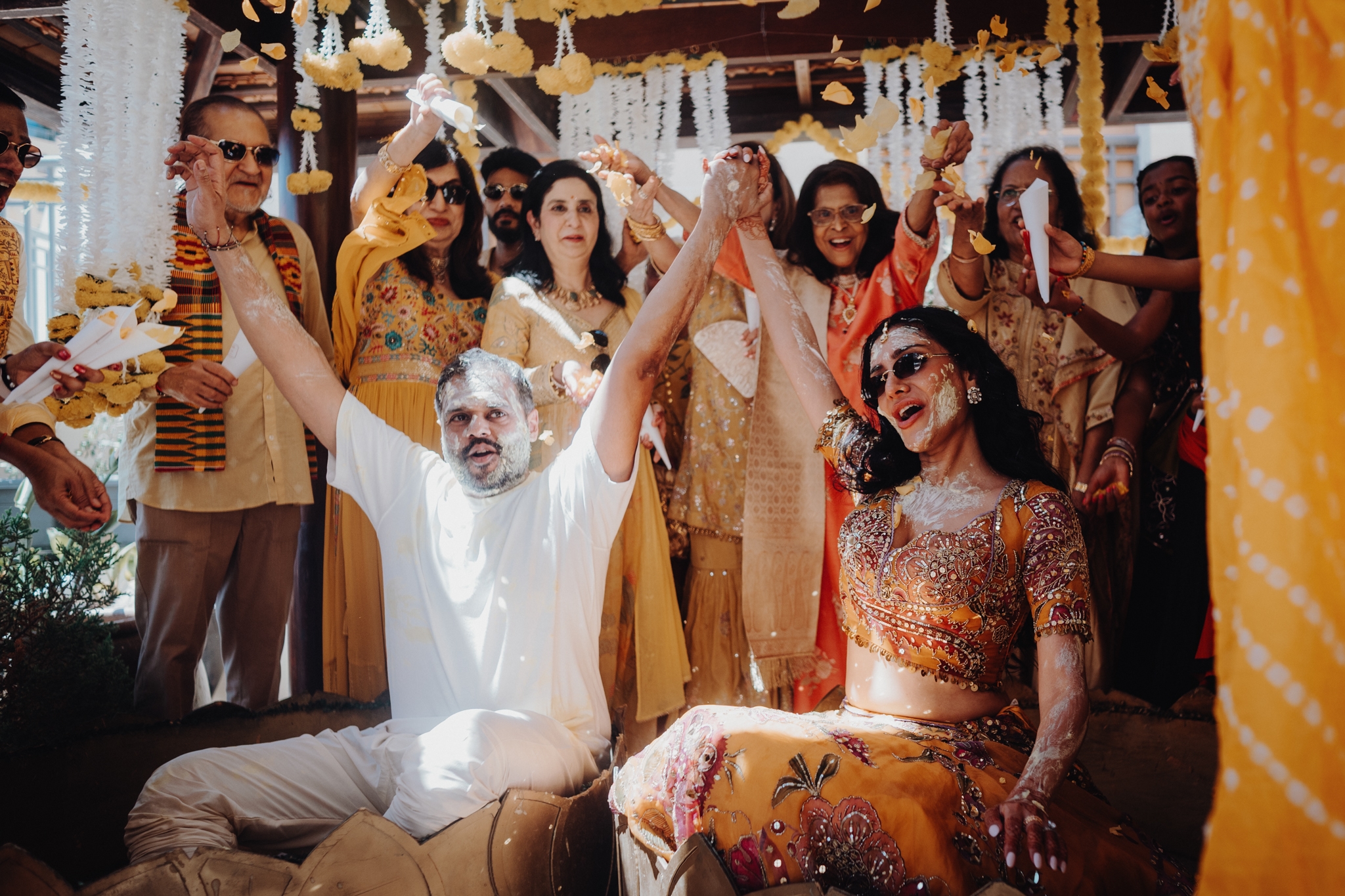 Lakshna & Neil / The Hilton, Malta 61 Haldi ceremony at the Hilton Malta, St Julian’s — destination wedding photography