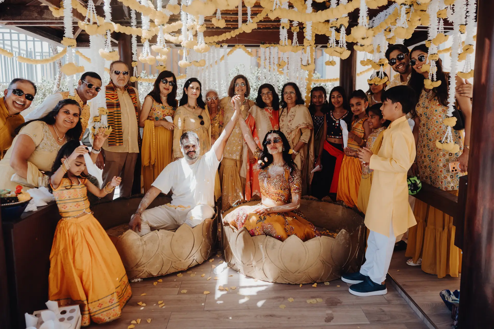 Lakshna & Neil / The Hilton, Malta 63 Haldi ceremony at the Hilton Malta, St Julian’s — destination wedding photography
