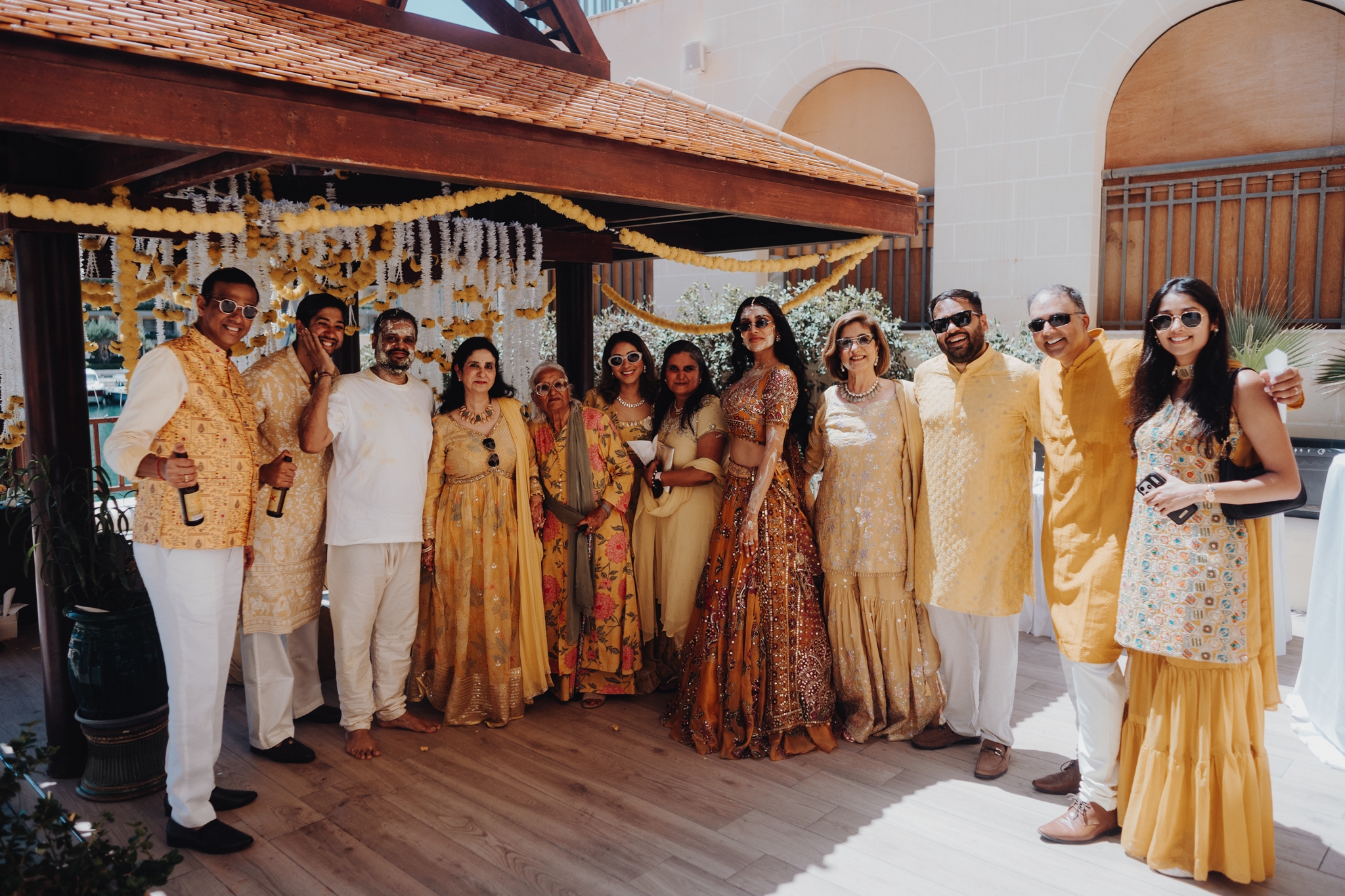 Lakshna & Neil / The Hilton, Malta 64 Haldi ceremony at the Hilton Malta, St Julian’s — destination wedding photography