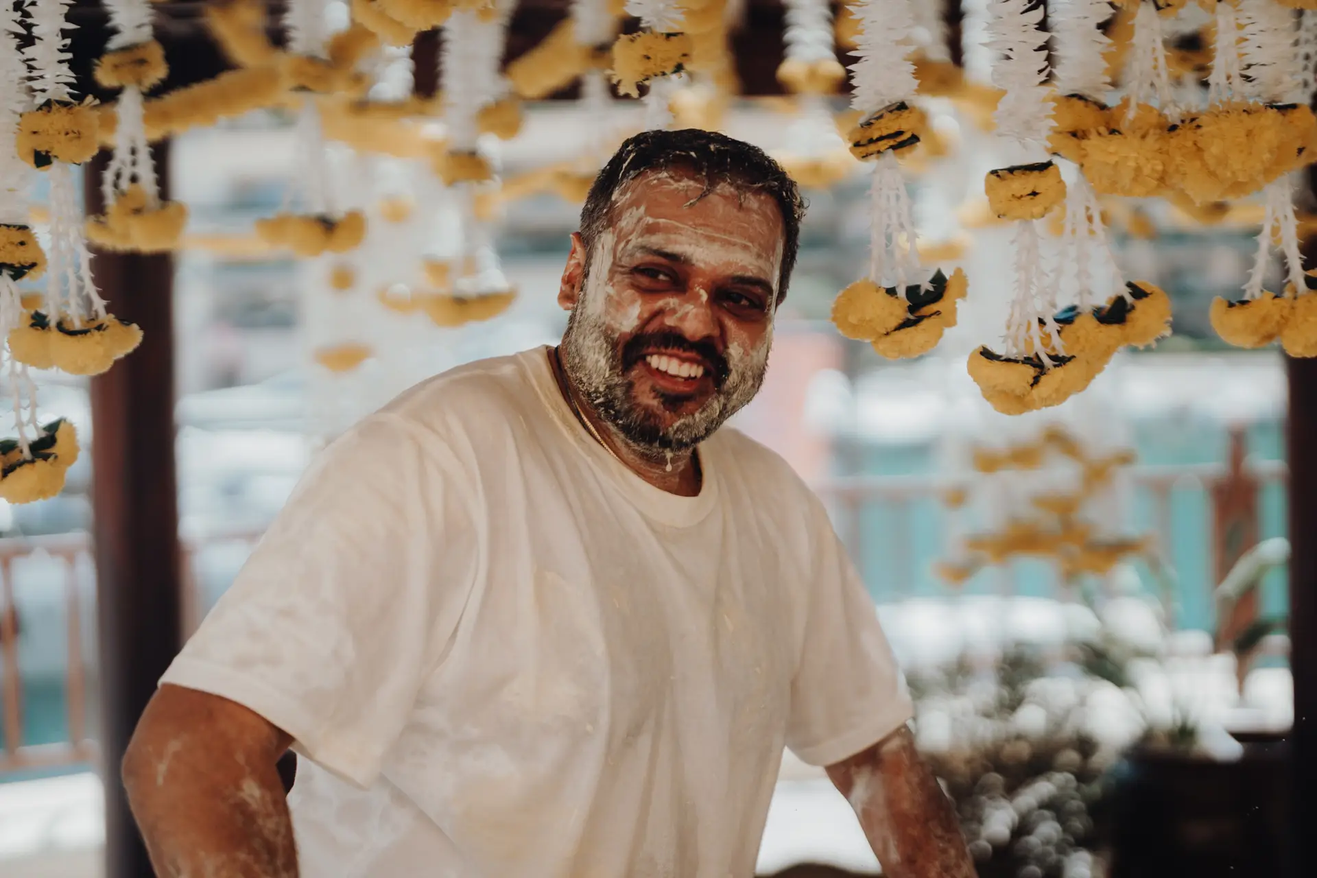 Lakshna & Neil / The Hilton, Malta 67 Haldi ceremony at the Hilton Malta, St Julian’s — destination wedding photography
