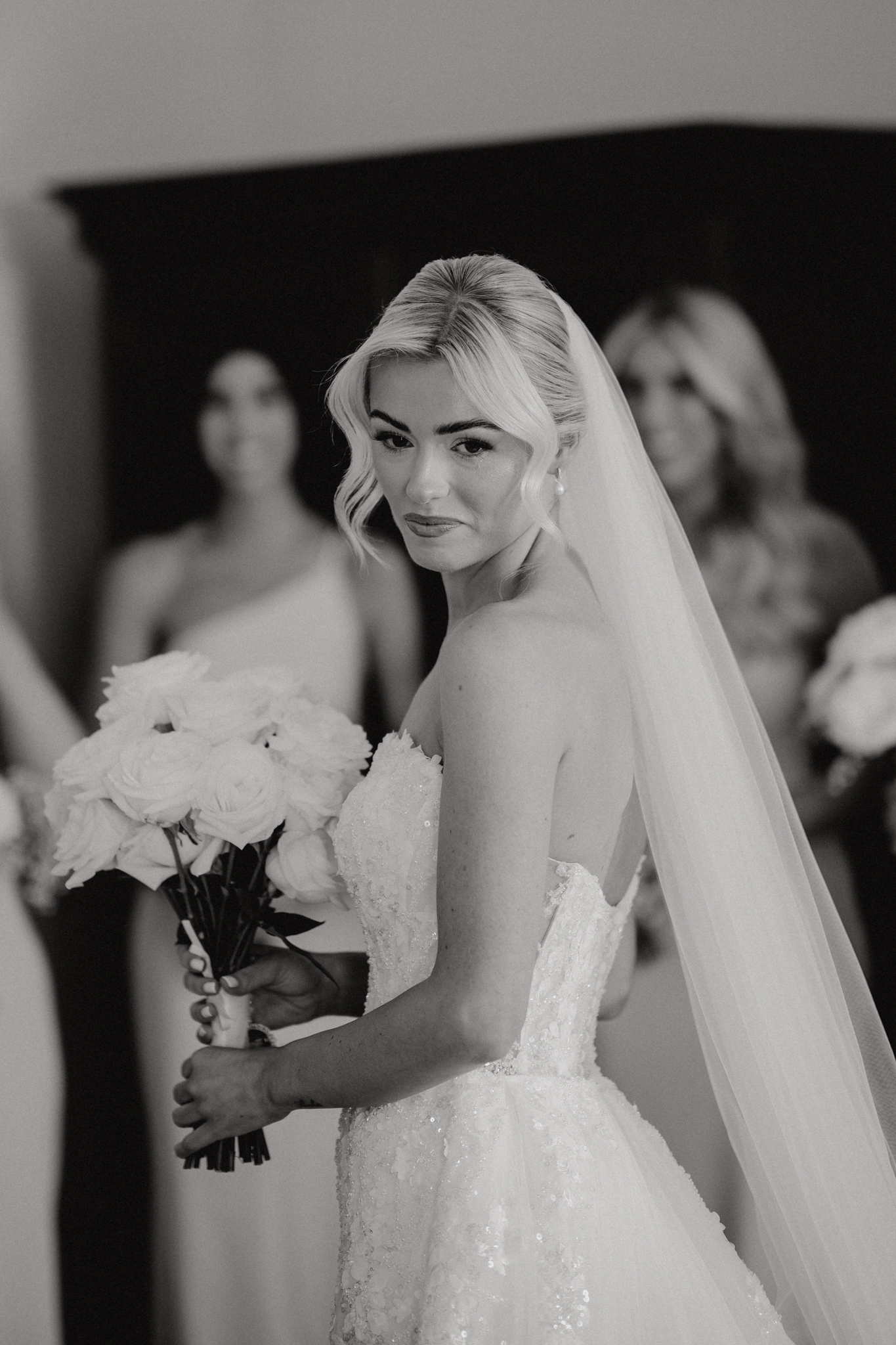 Bridal preparations before a Botleys Mansion wedding in Surrey