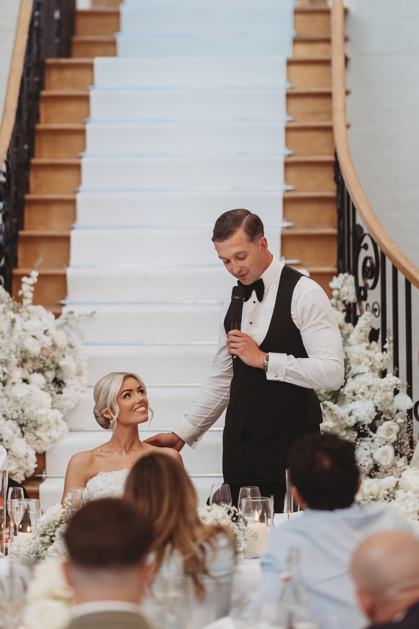 Wedding speeches at Botleys Mansion — Surrey wedding photographer