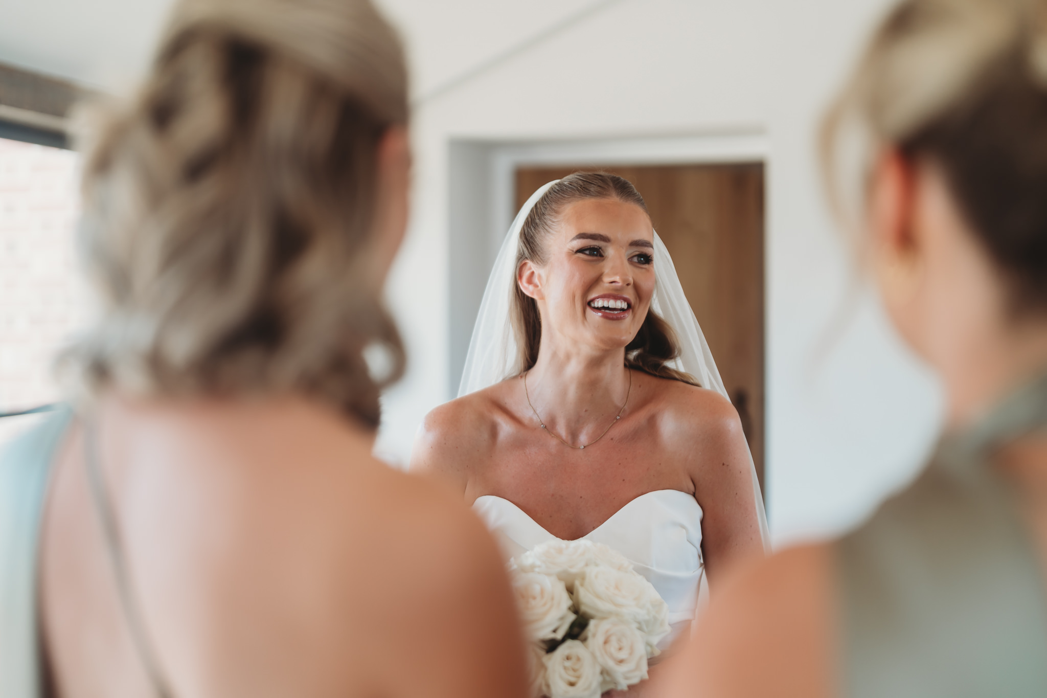 Louise & George / Primrose Hill Farm 17 Bridal preparations before a Primrose Hill Farm wedding, Banbury