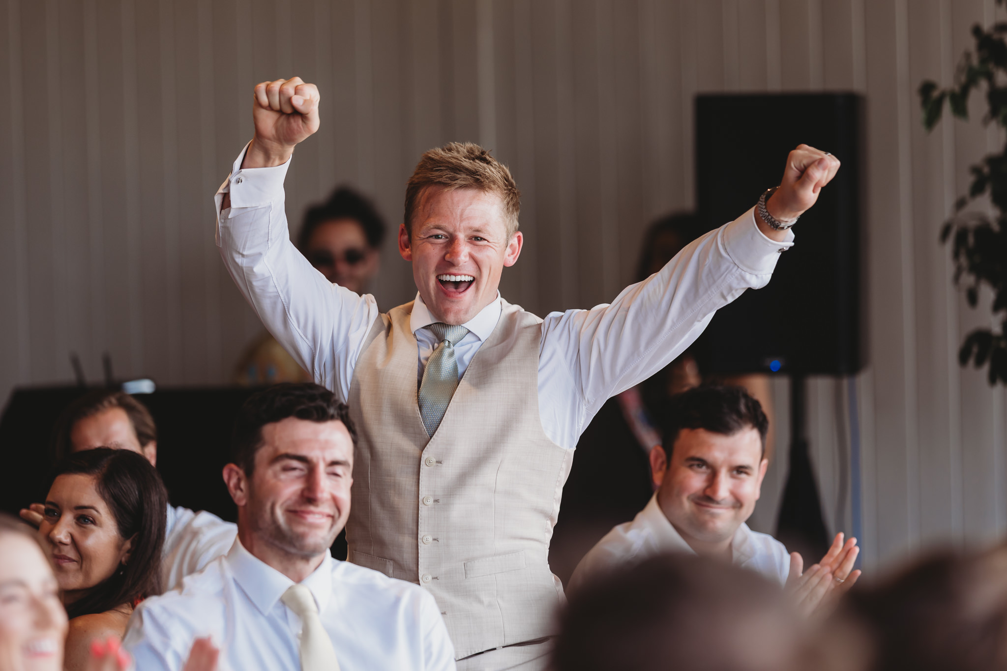 Louise & George / Primrose Hill Farm 60 Wedding speeches at Primrose Hill Farm, Banbury