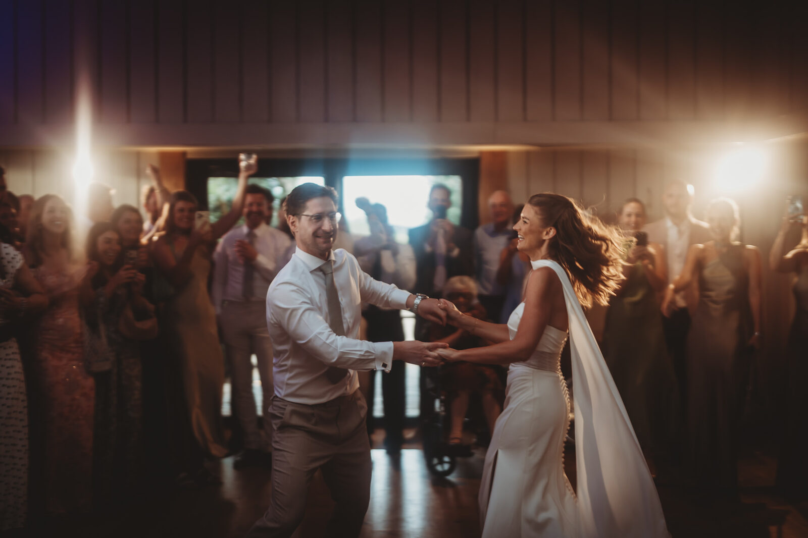 Louise & George / Primrose Hill Farm 70 First dance and evening party at a Primrose Hill Farm wedding