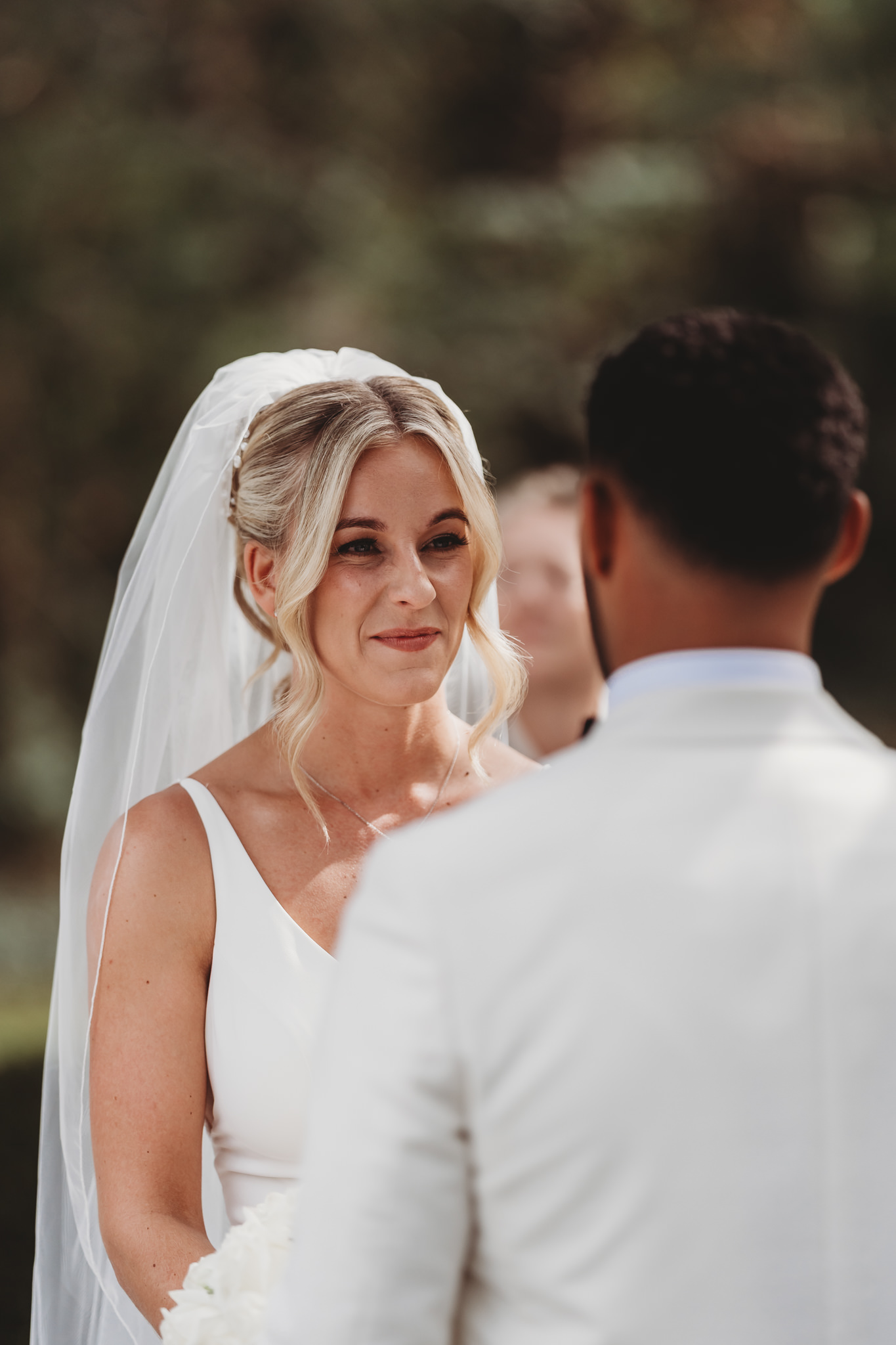 Millie & Ashley / Swynford Manor 62 Outdoor wedding ceremony at Swynford Manor — white floral arch