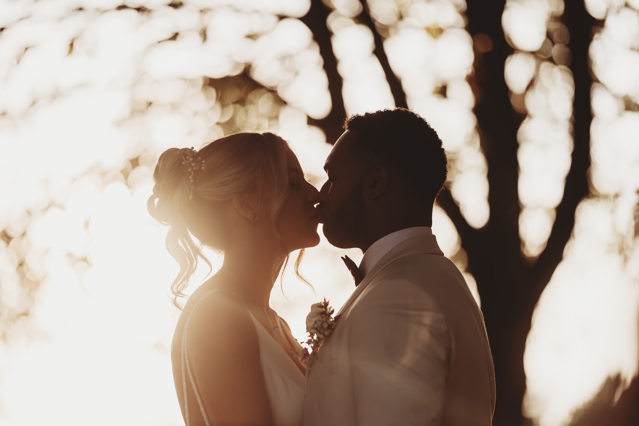 Millie & Ashley / Swynford Manor 115 Golden hour couple portraits at a Swynford Manor wedding