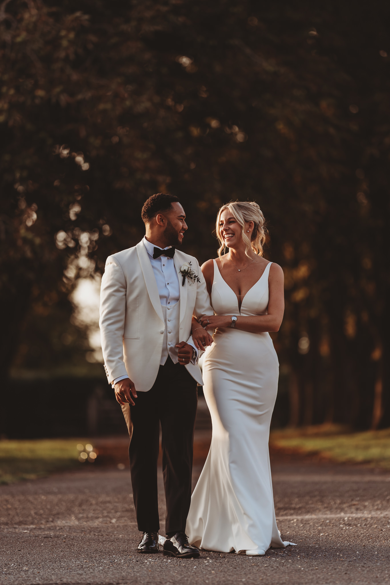 Millie & Ashley / Swynford Manor 116 Golden hour couple portraits at a Swynford Manor wedding