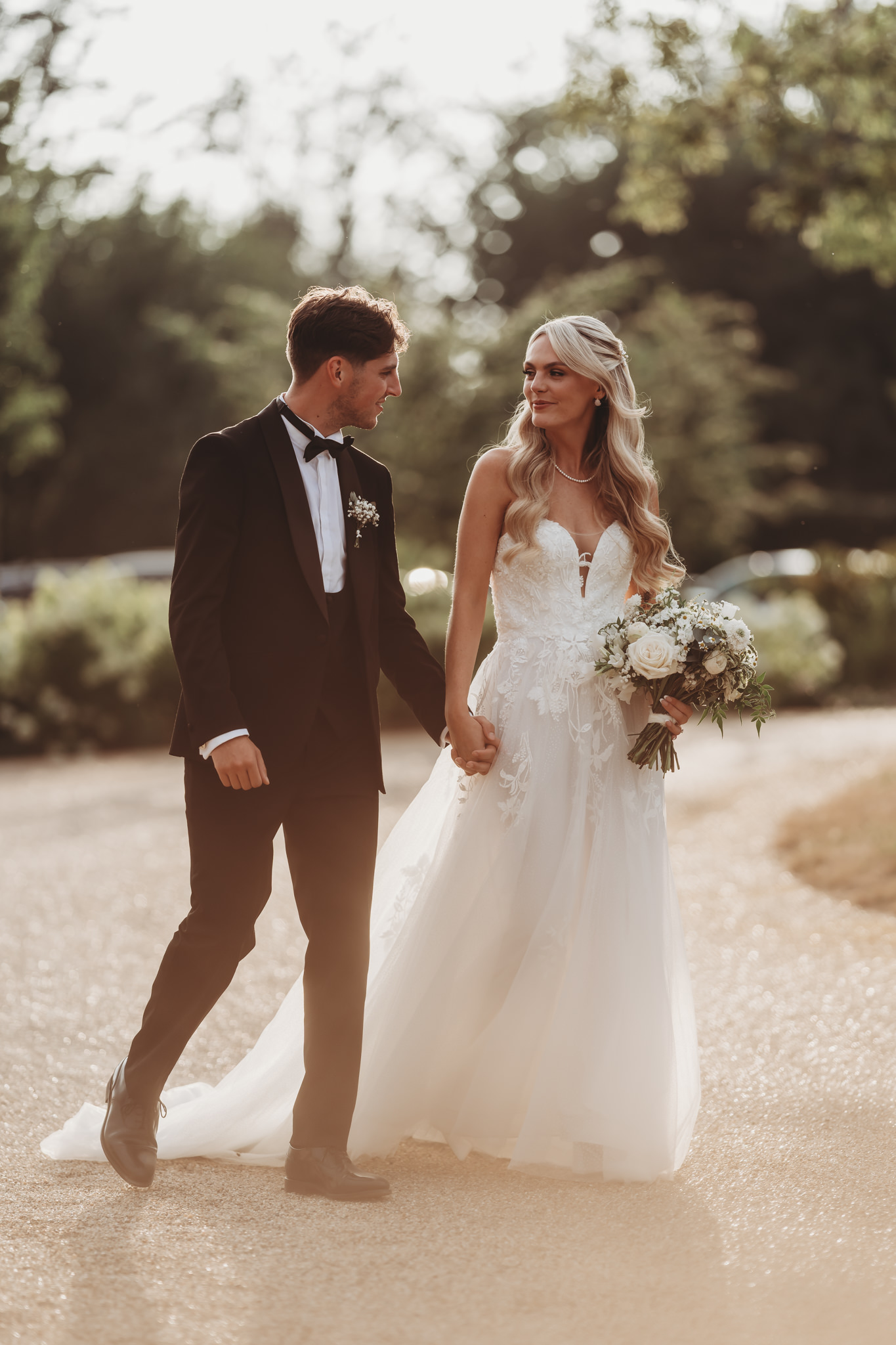 Ella & Ryan / Rackleys Barn 52 Wedding speeches under festoon lights at Rackleys Barn — Buckinghamshire wedding photographer
