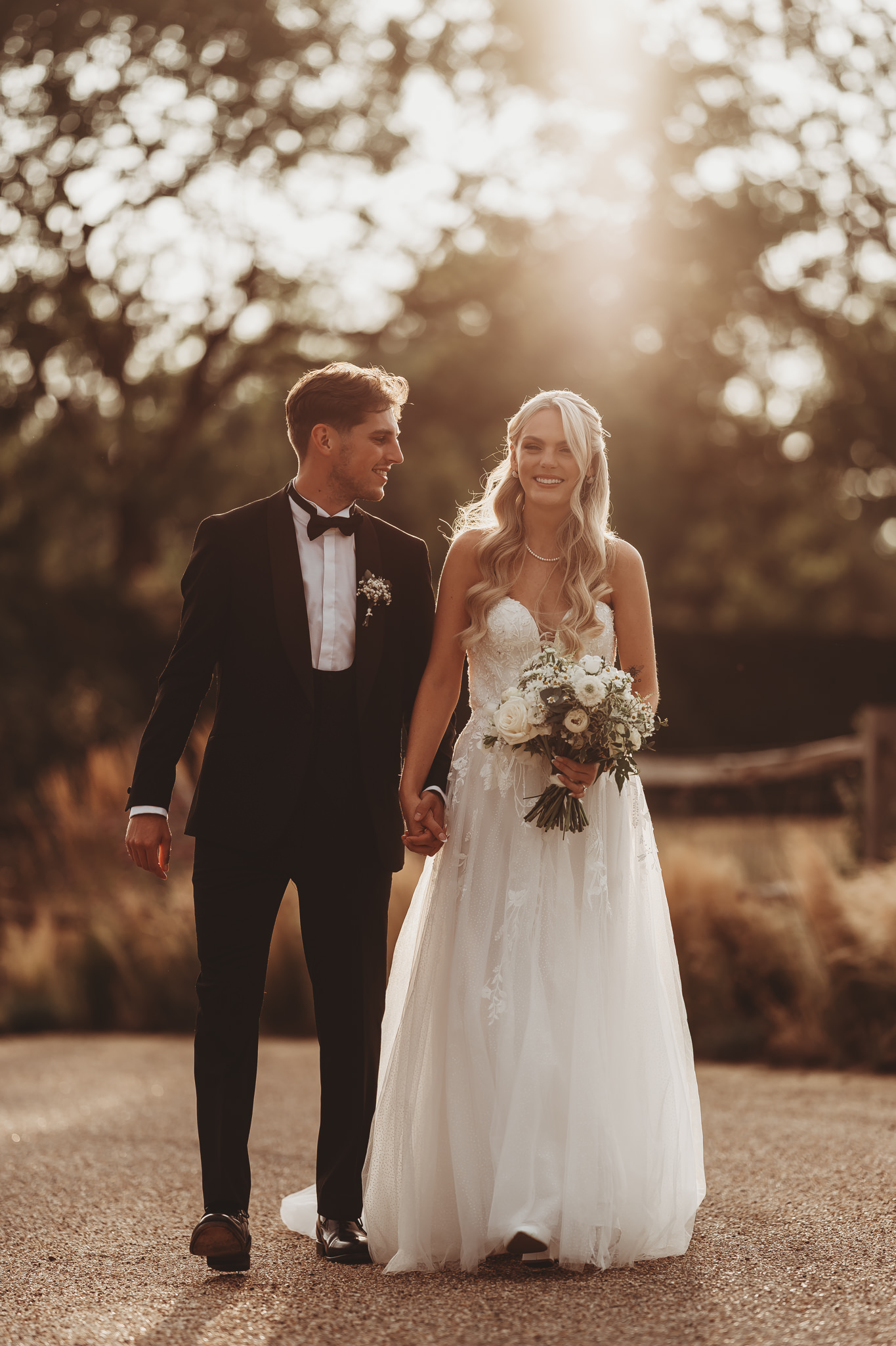 Ella & Ryan / Rackleys Barn 53 Golden hour couple portraits at Rackleys Barn in the Chilterns