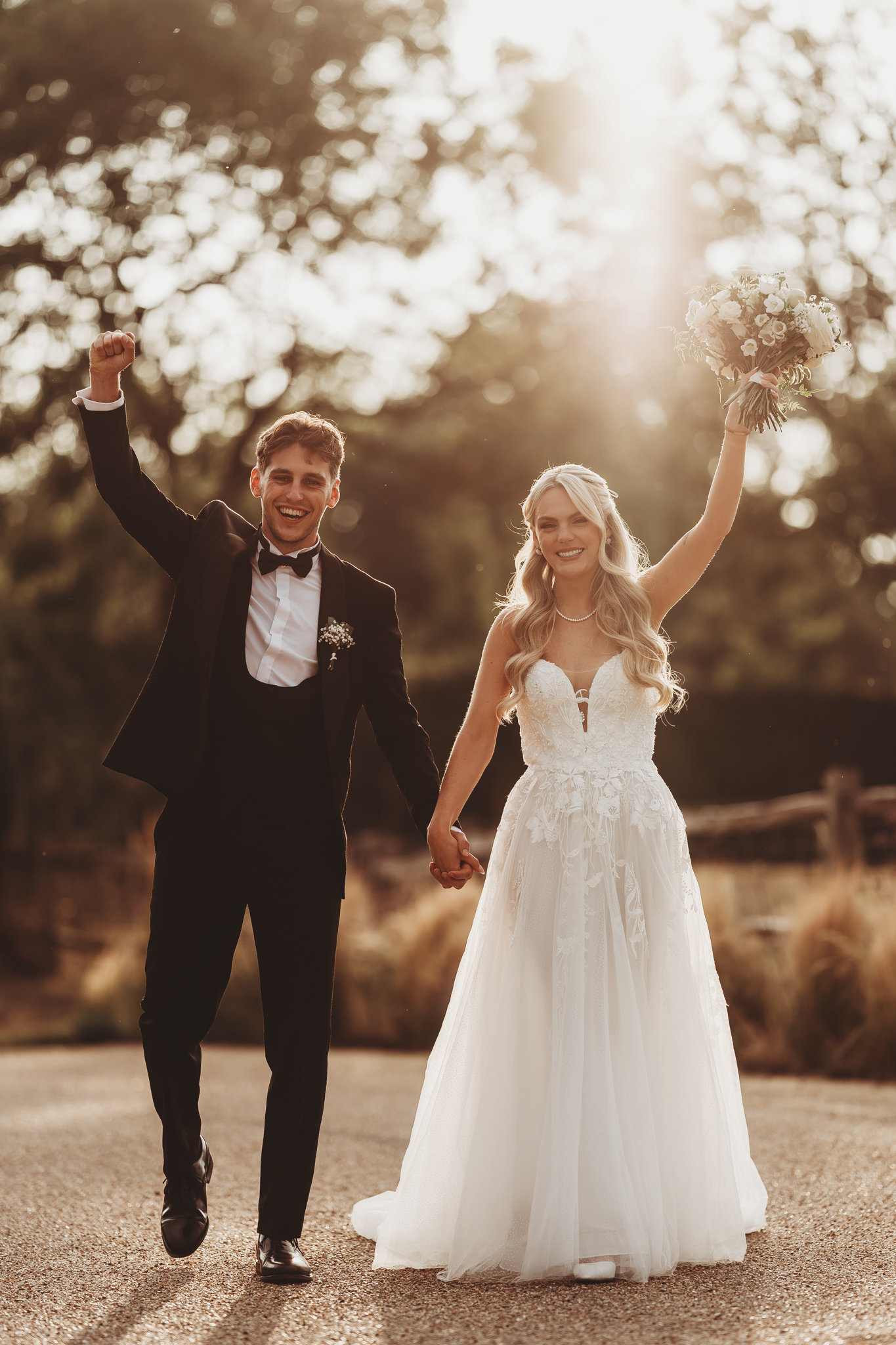 Ella & Ryan / Rackleys Barn 54 Golden hour couple portraits at Rackleys Barn in the Chilterns