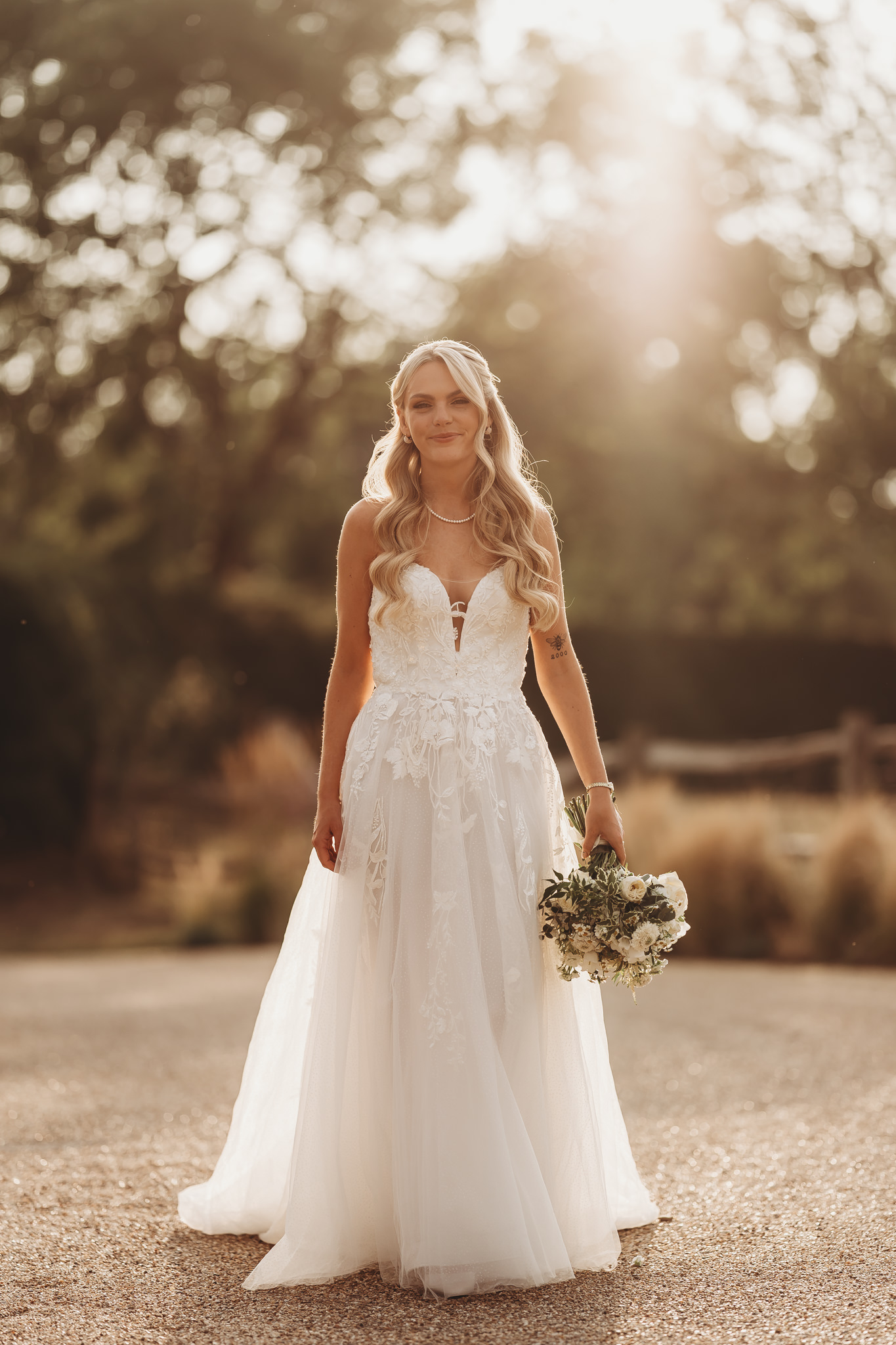 Ella & Ryan / Rackleys Barn 57 Golden hour couple portraits at Rackleys Barn in the Chilterns