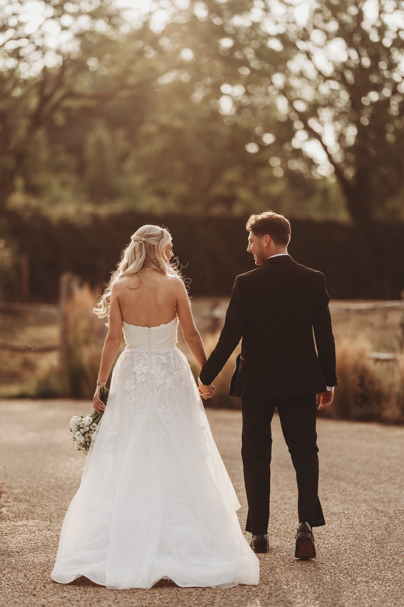 Ella & Ryan / Rackleys Barn 58 Golden hour couple portraits at Rackleys Barn in the Chilterns