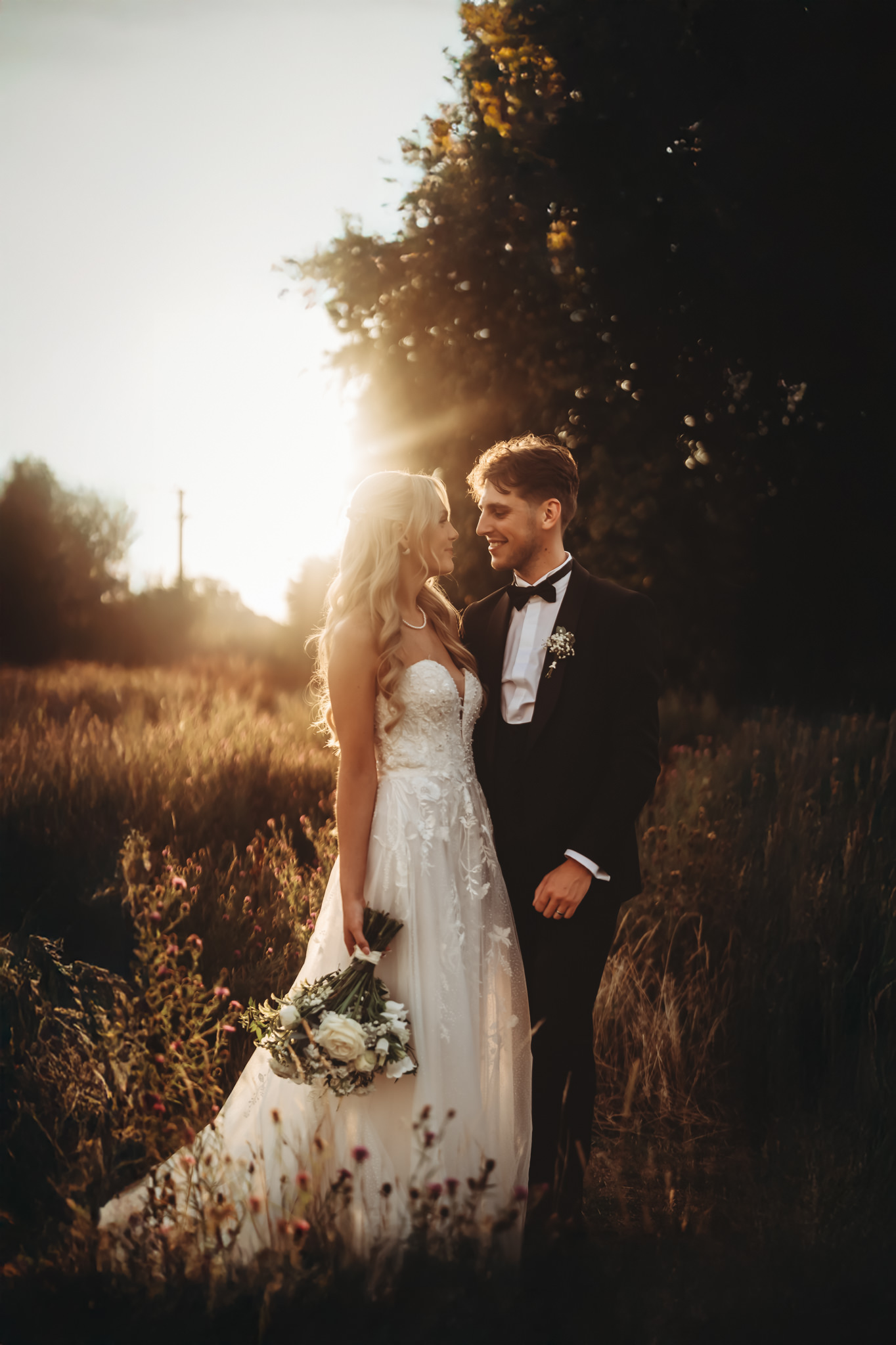 Ella & Ryan / Rackleys Barn 62 Golden hour couple portraits at Rackleys Barn in the Chilterns