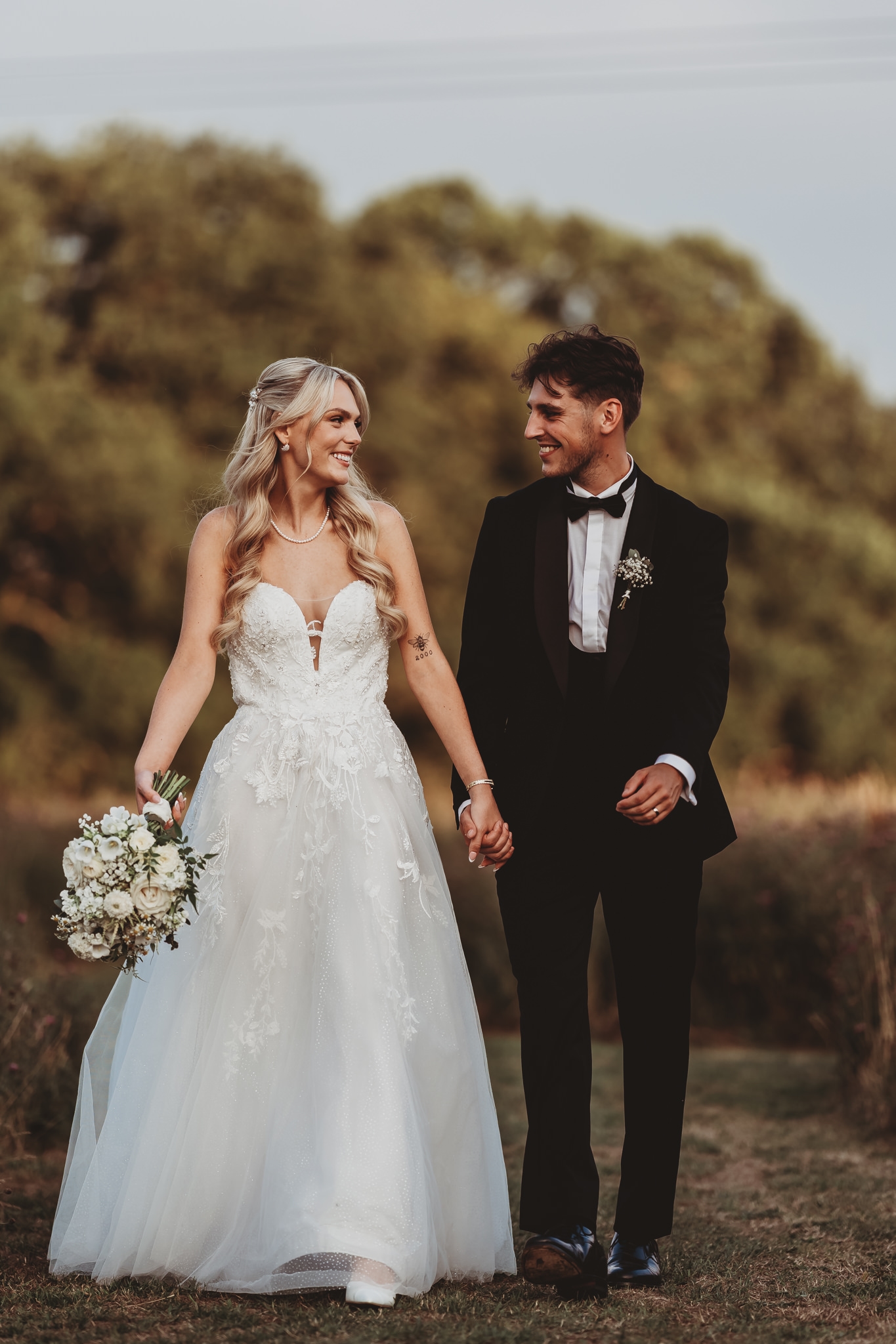 Ella & Ryan / Rackleys Barn 64 Golden hour couple portraits at Rackleys Barn in the Chilterns