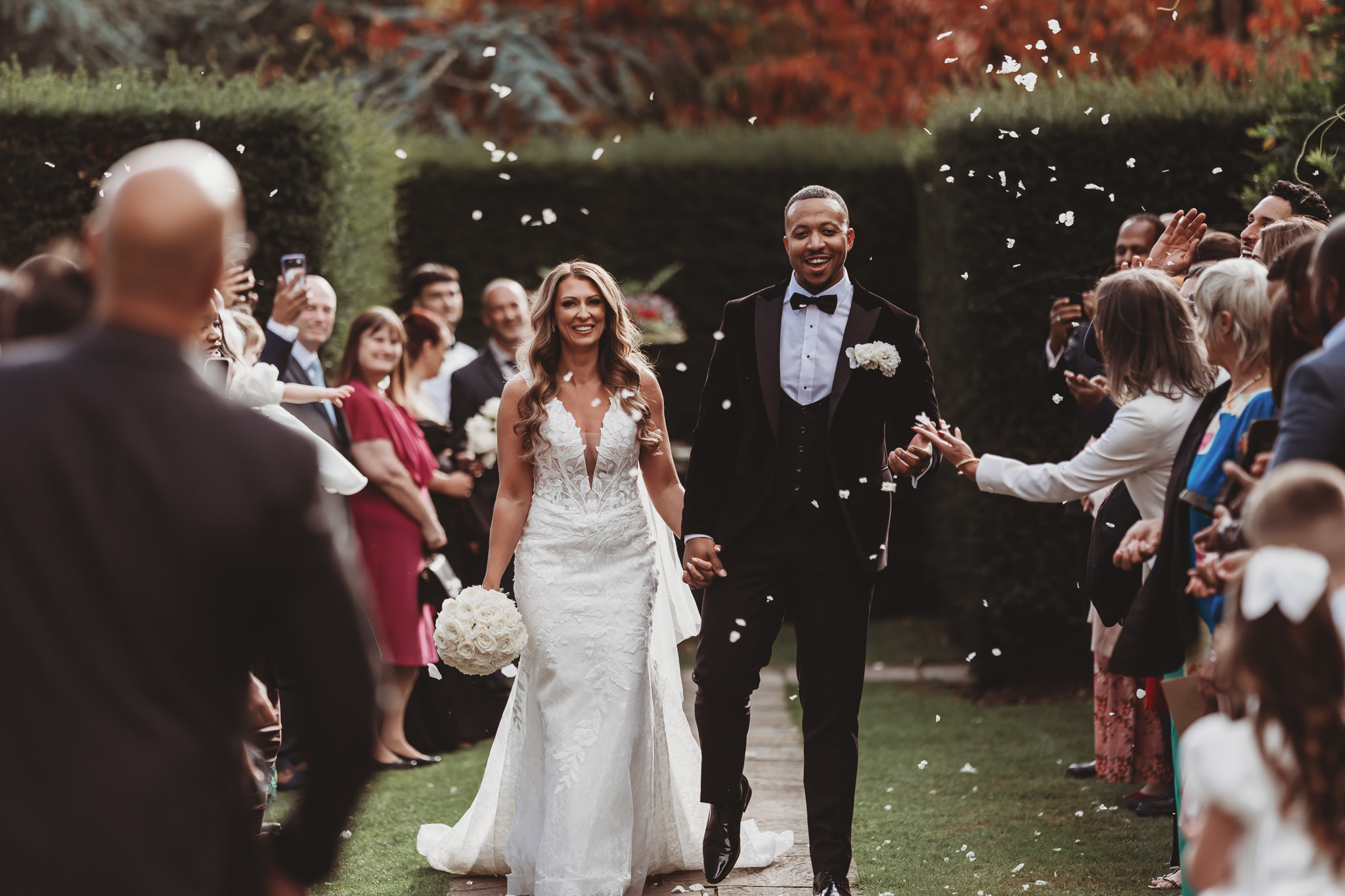 Adele & Daniel / Braxted Park 66 Bridesmaids in black dresses at a Braxted Park wedding