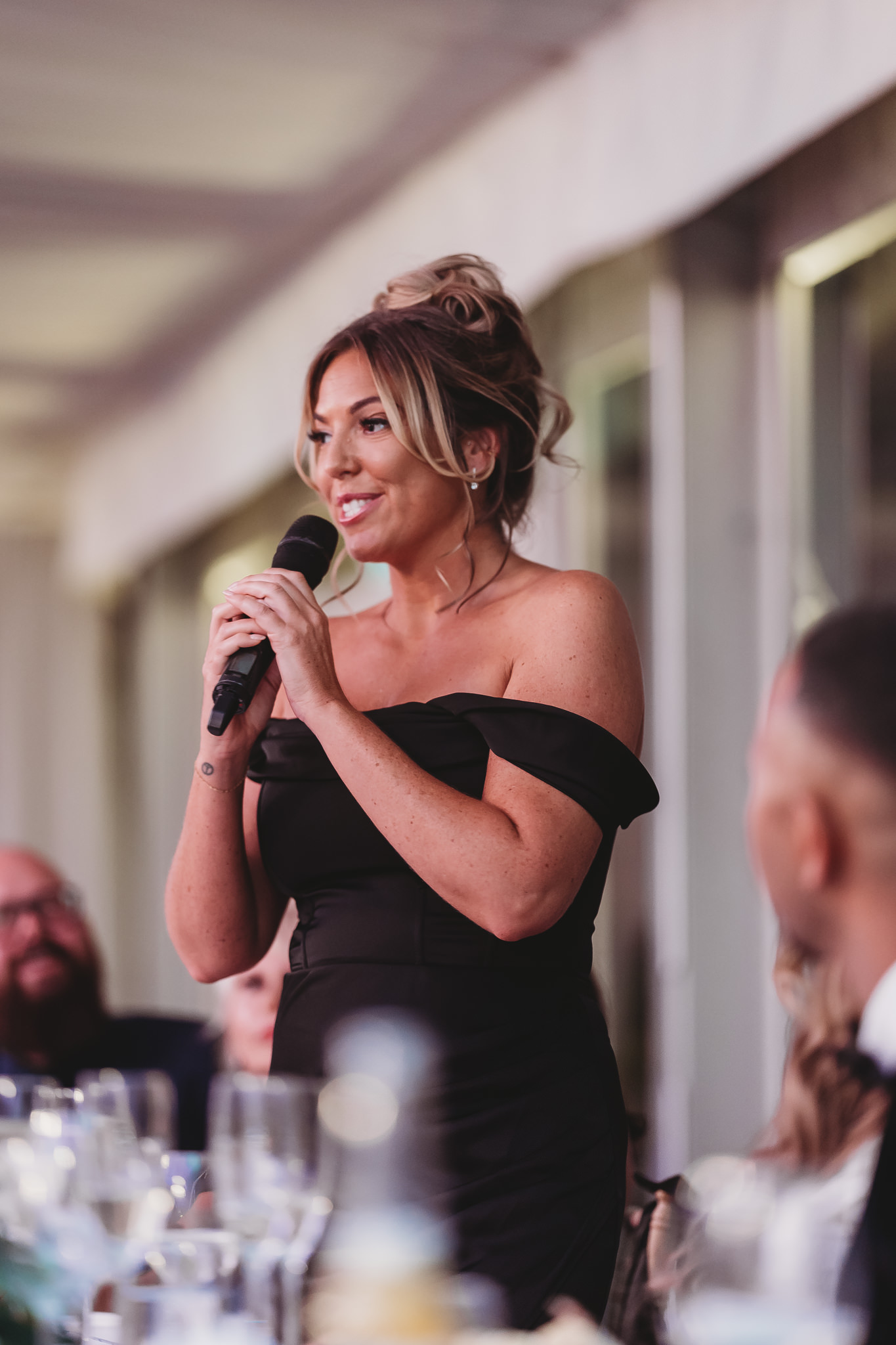 Adele & Daniel / Braxted Park 109 Wedding speeches at Braxted Park