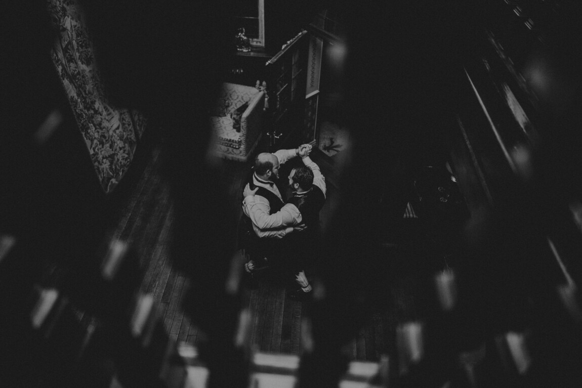 First dance in low light, documentary wedding photography by Matt Wing
