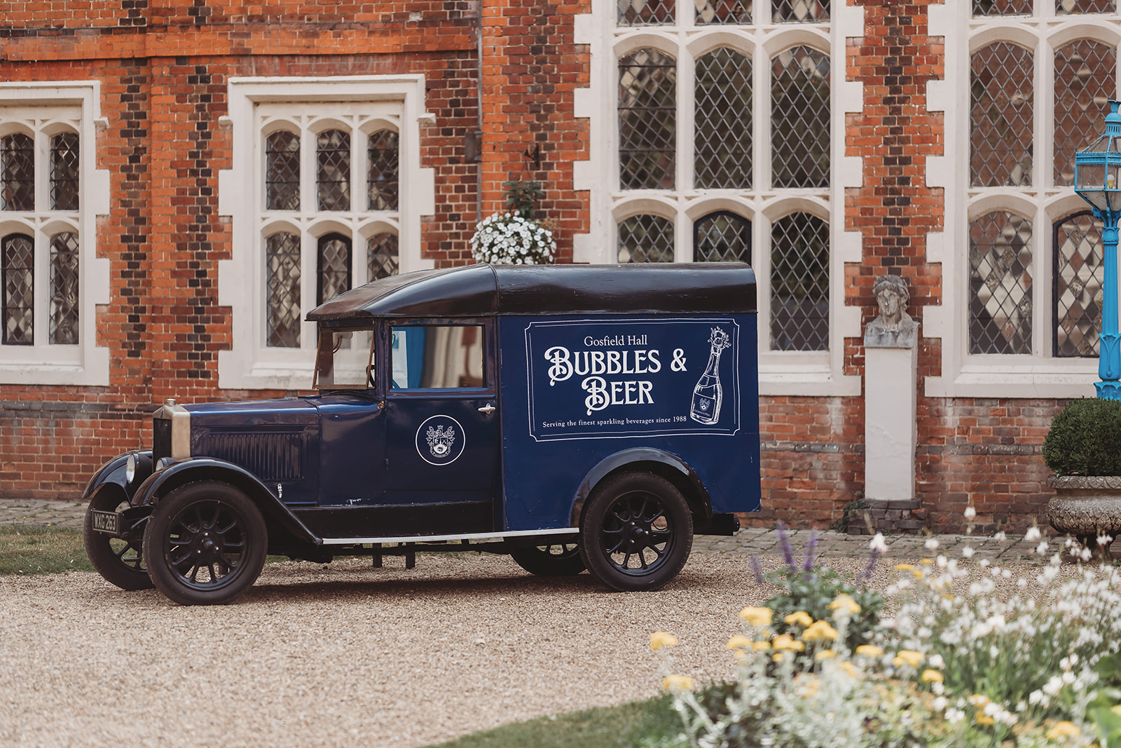 Gosfield Hall in Essex on the morning of Ella and Josh's wedding
