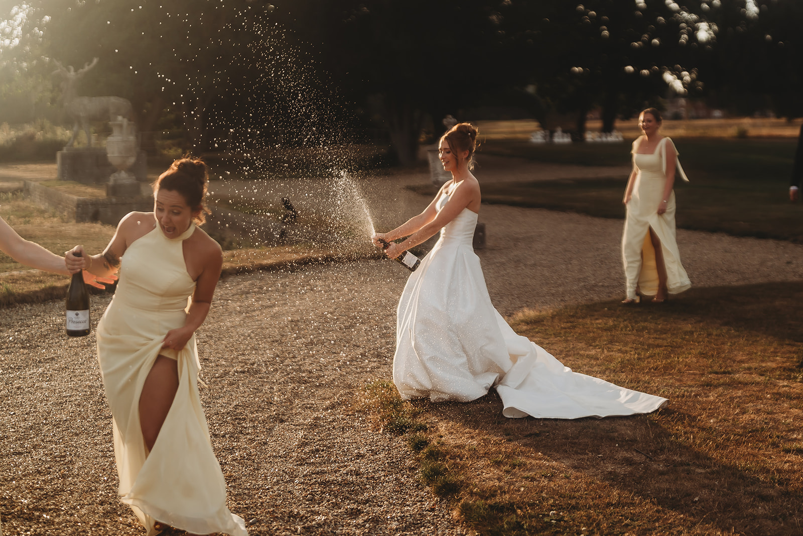 Golden hour couple portraits in the grounds of Gosfield Hall