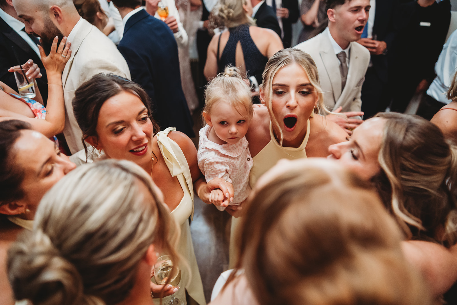 Evening celebration and first dance at a Gosfield Hall wedding