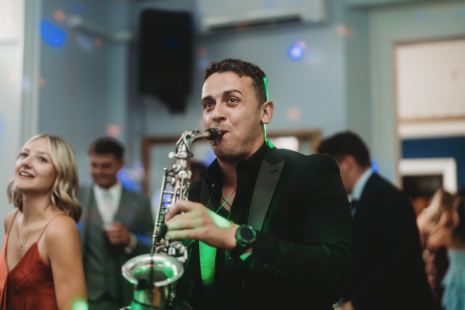 Evening celebration and first dance at a Gosfield Hall wedding