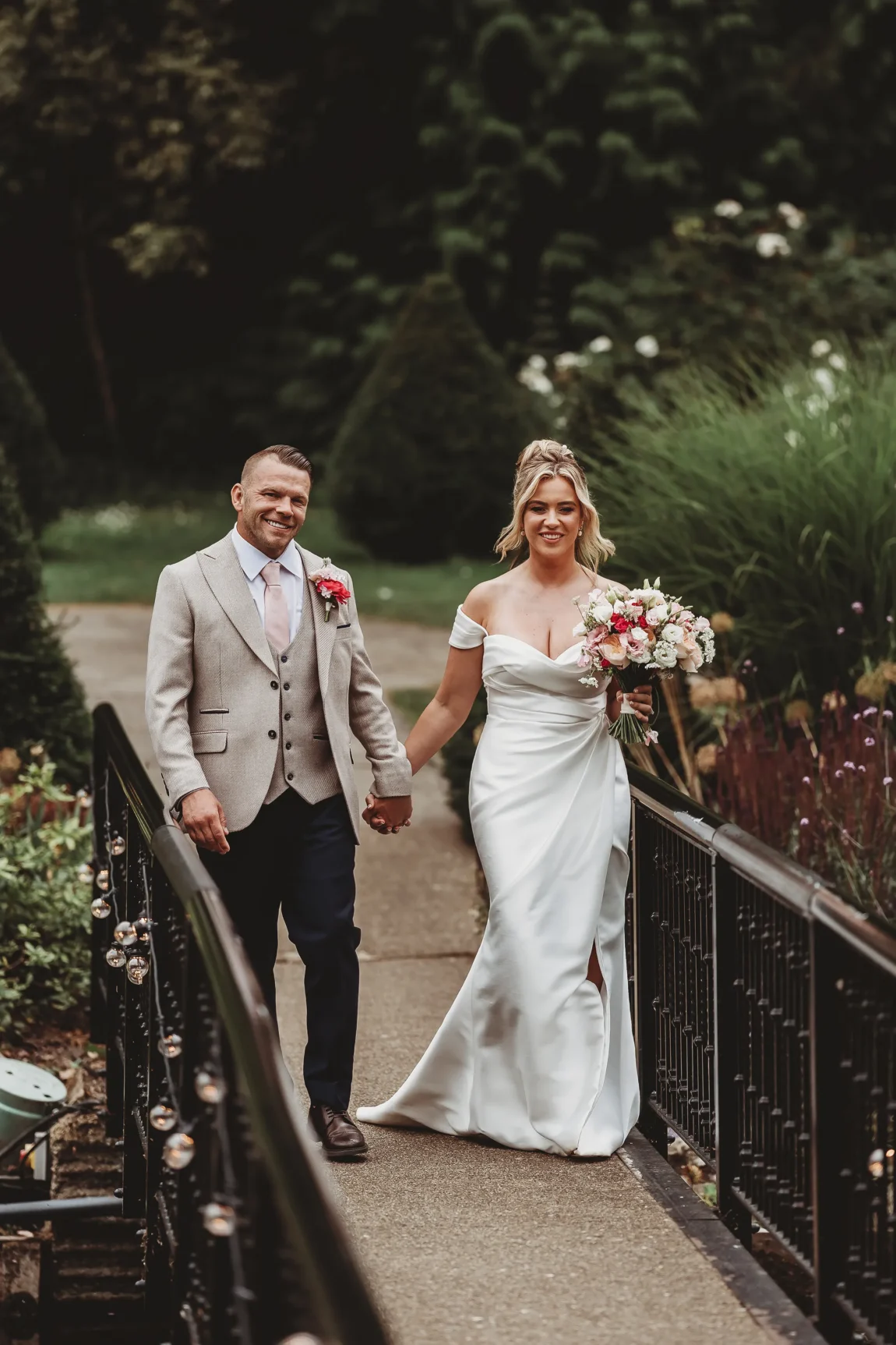 Emily & Alan / The Orangery 30 Couple portraits in the gardens at The Orangery Maidstone
