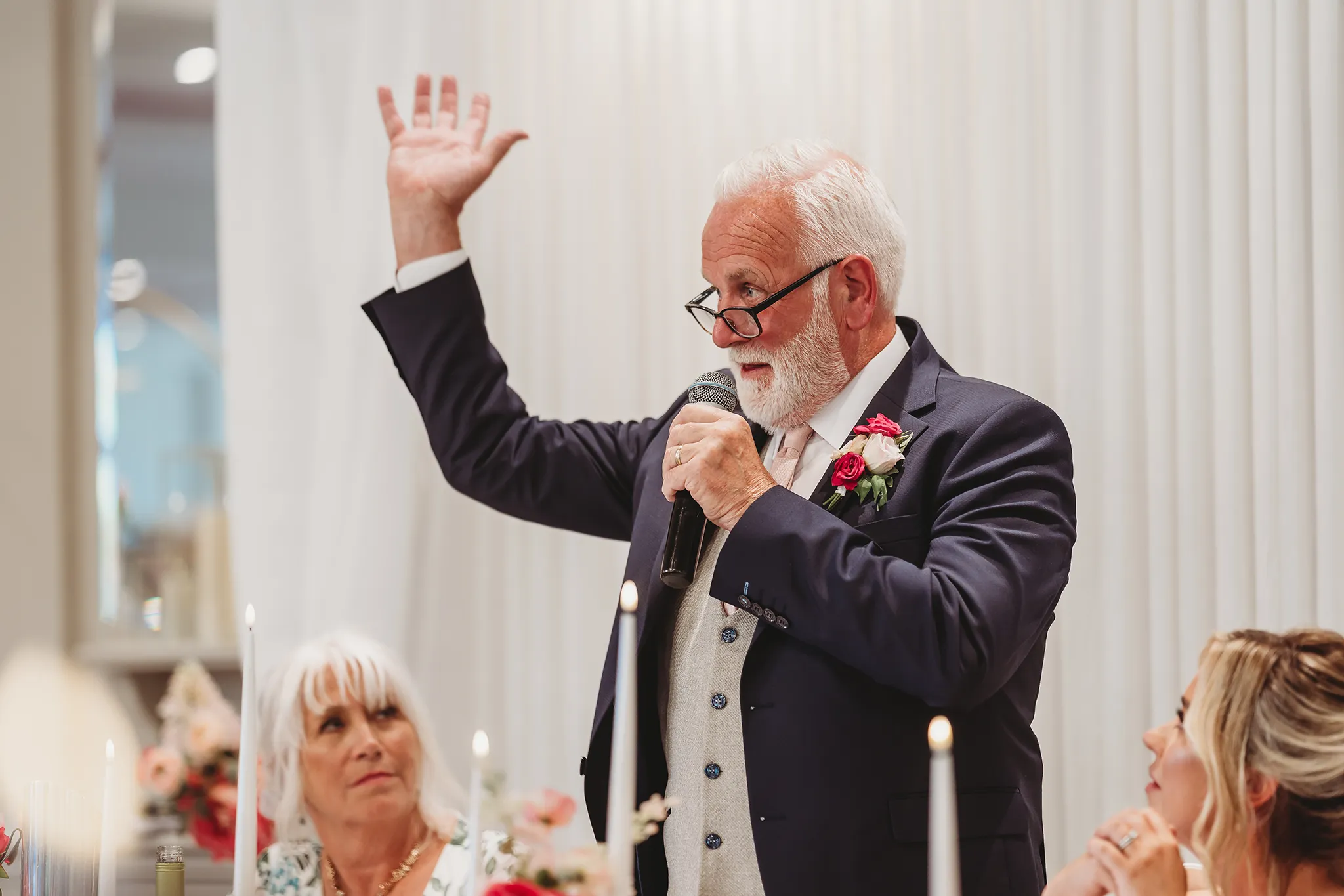 Emily & Alan / The Orangery 33 Father of the bride speech at The Orangery Maidstone