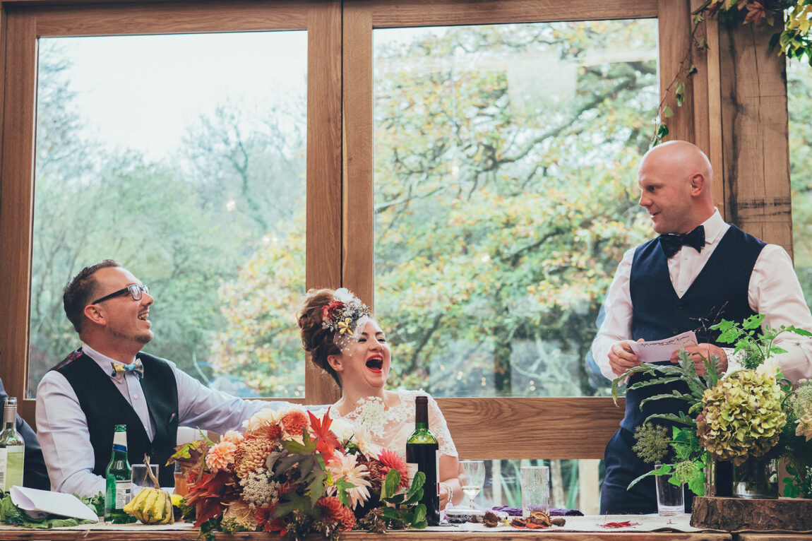 Top table during the speeches at Nancarrow Farm